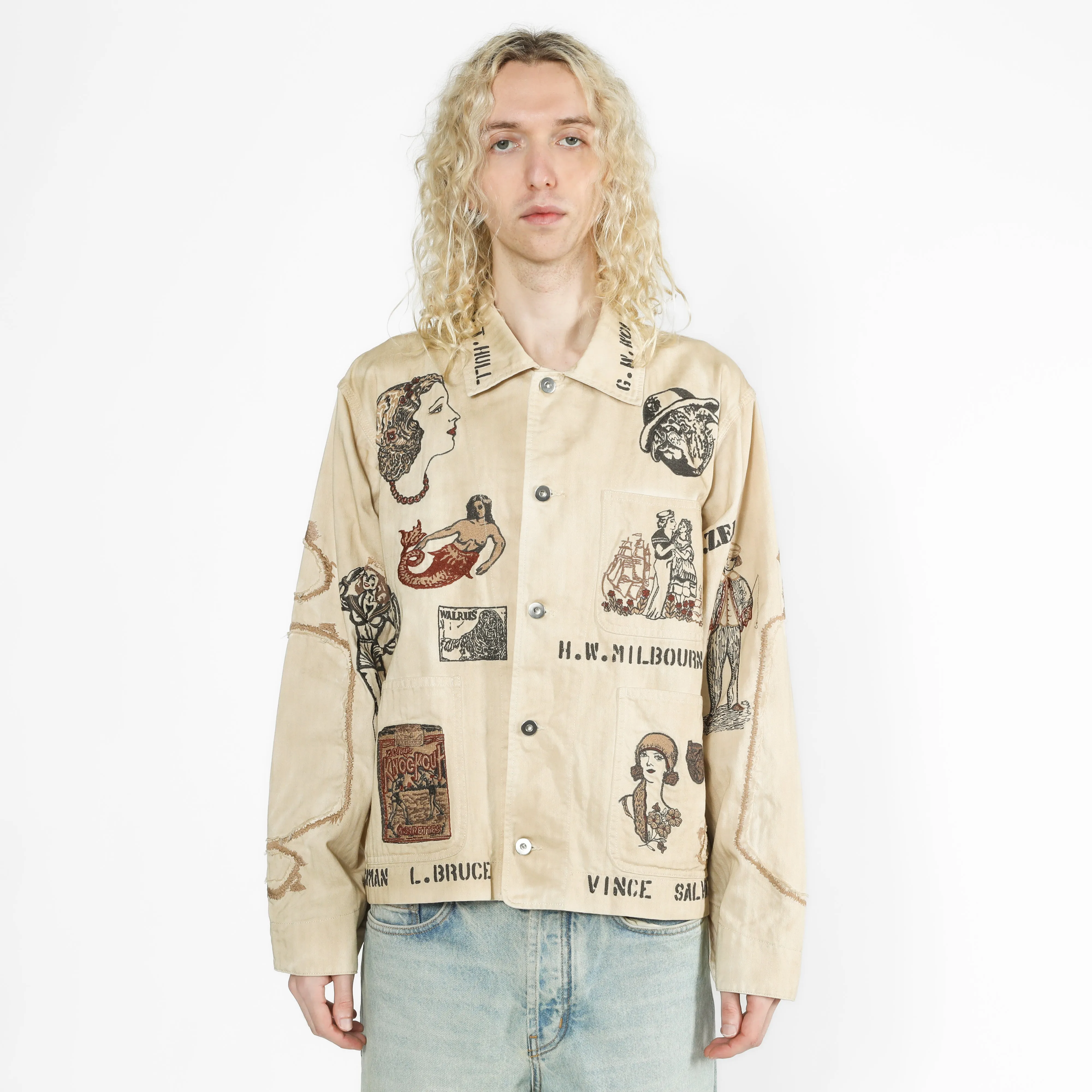 Duffle Chore Jacket - Faded Beige sold by Samuel Zelig product image thumbnail 3