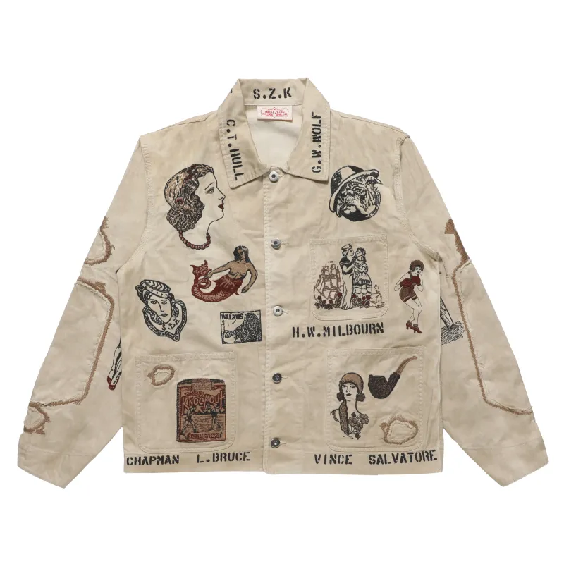 Duffle Chore Jacket - Faded Beige made by Samuel Zelig