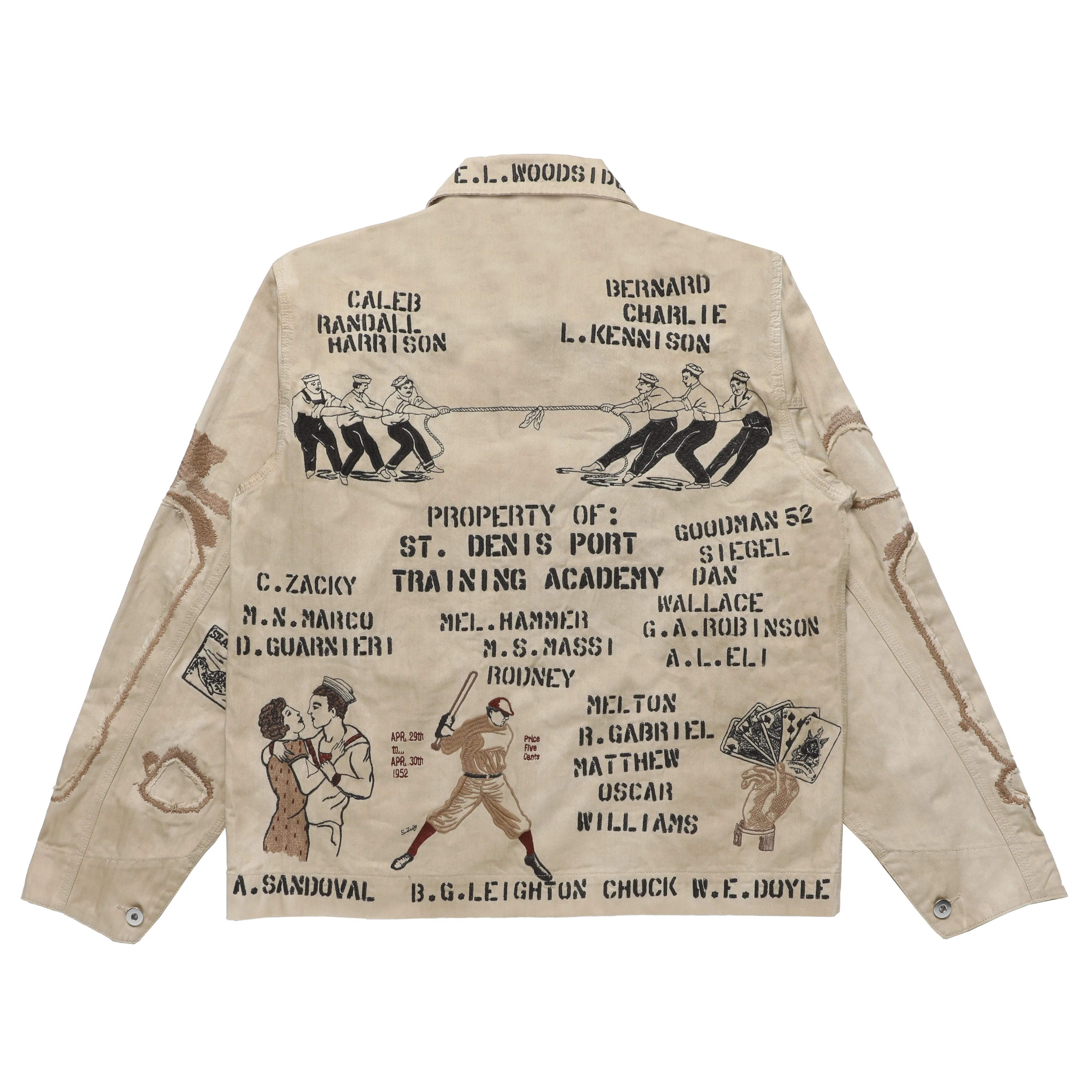 Duffle Chore Jacket - Faded Beige sold by Samuel Zelig product image thumbnail 2