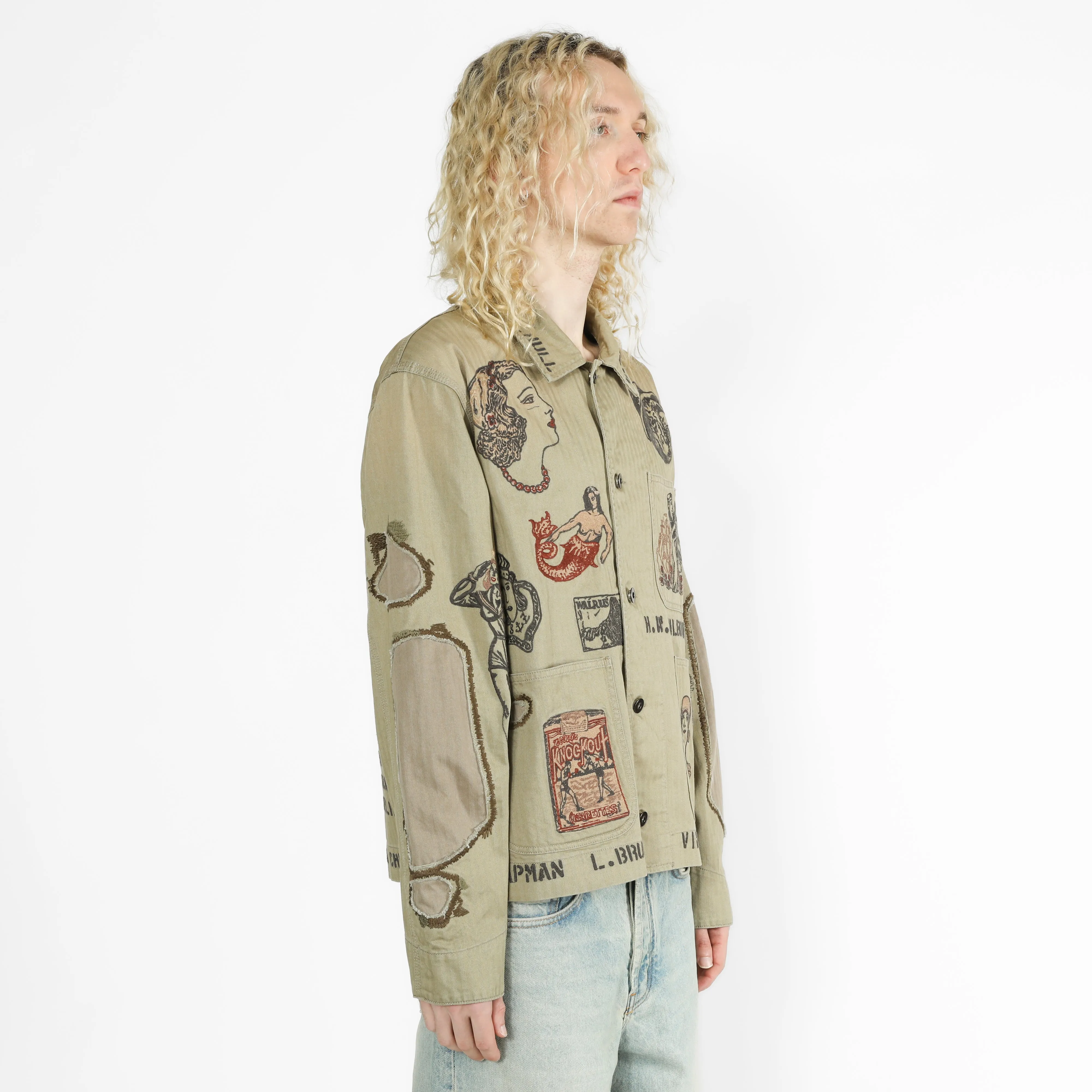 Duffle Chore Jacket - Faded Olive sold by Samuel Zelig product image thumbnail 4
