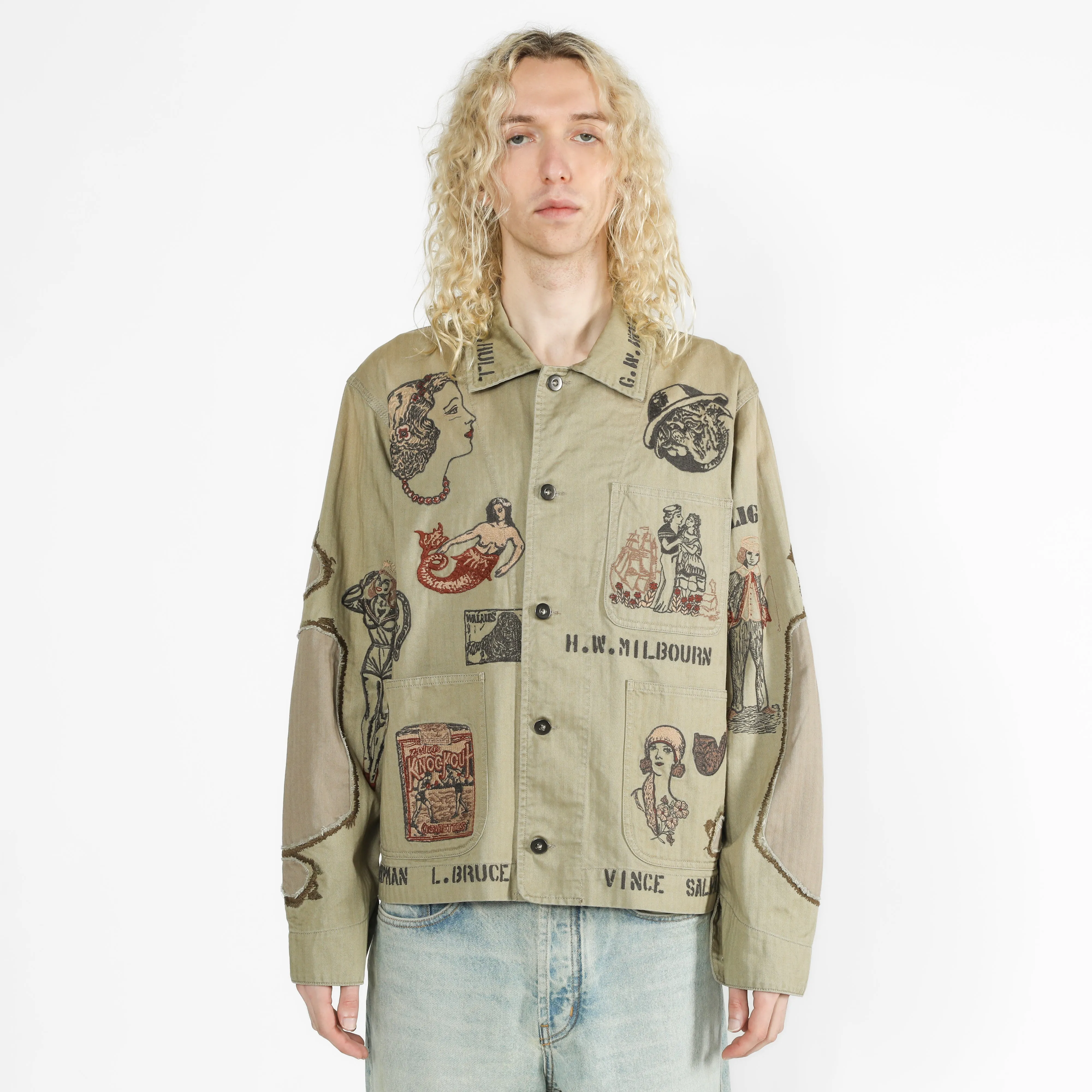 Duffle Chore Jacket - Faded Olive sold by Samuel Zelig product image thumbnail 3