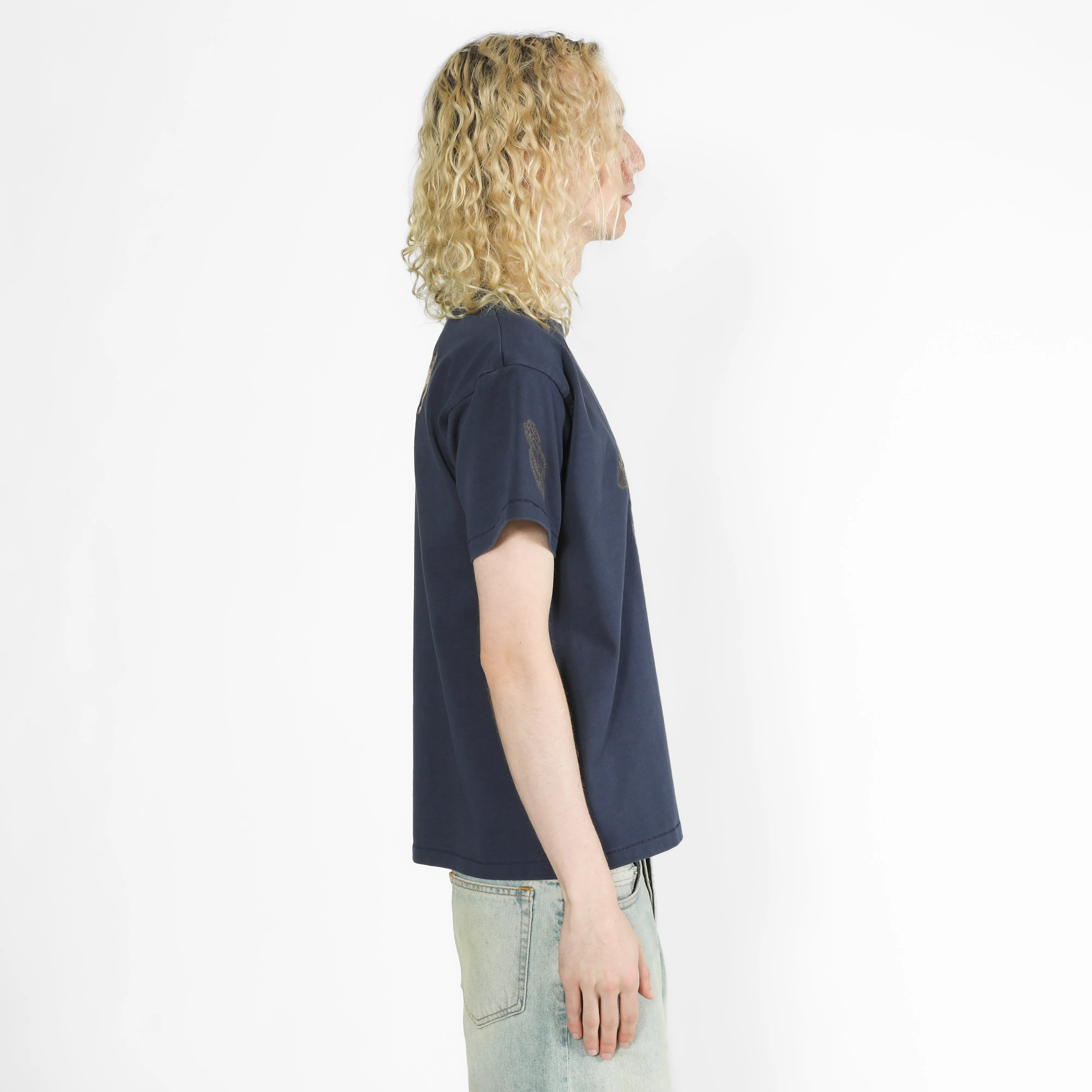 Duffle Tee - Two Tone Navy sold by Samuel Zelig product image thumbnail 4