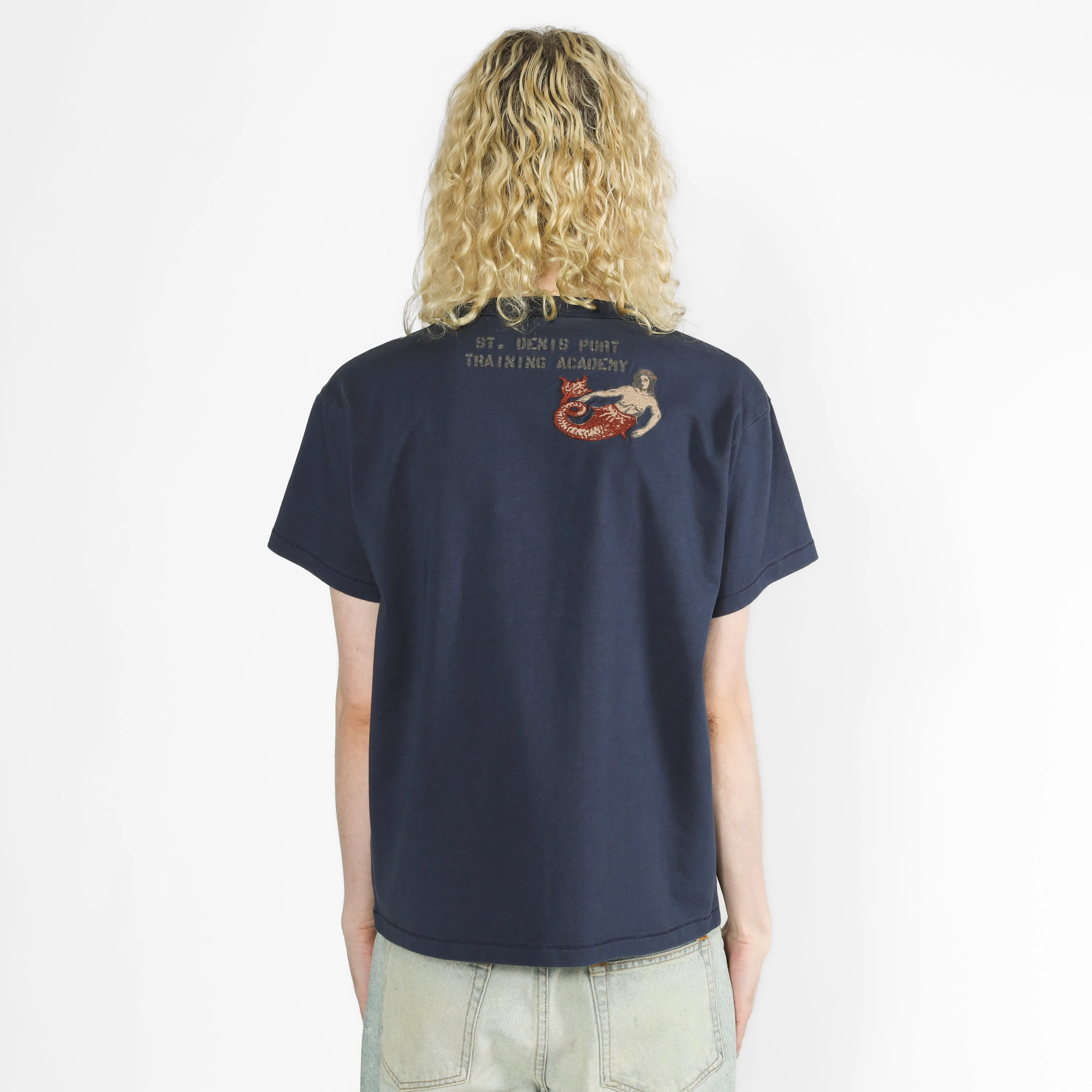 Duffle Tee - Two Tone Navy sold by Samuel Zelig product image thumbnail 5