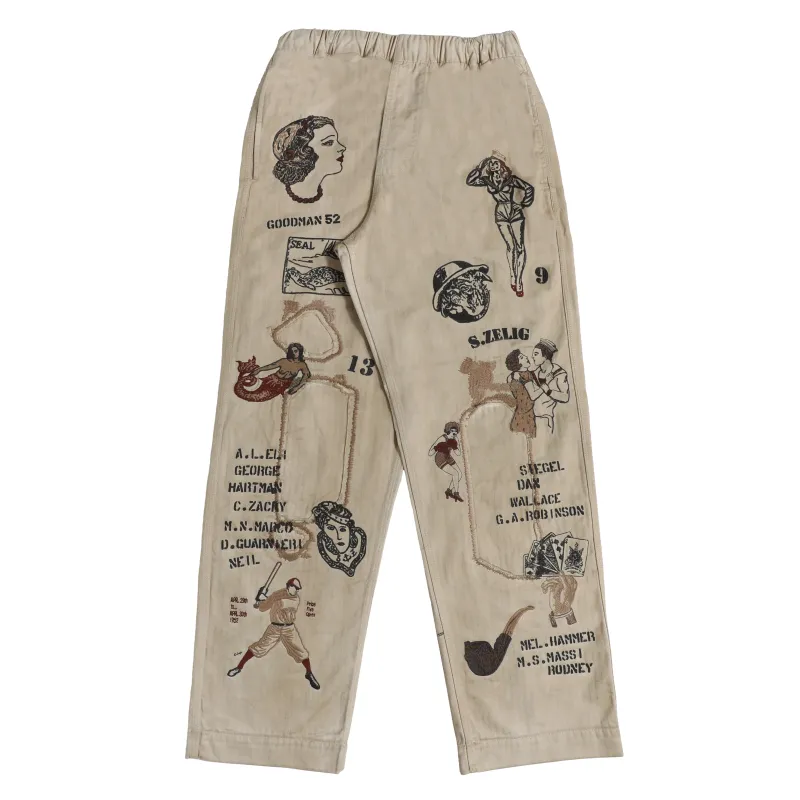 Duffle Pant - Faded Beige made by Samuel Zelig