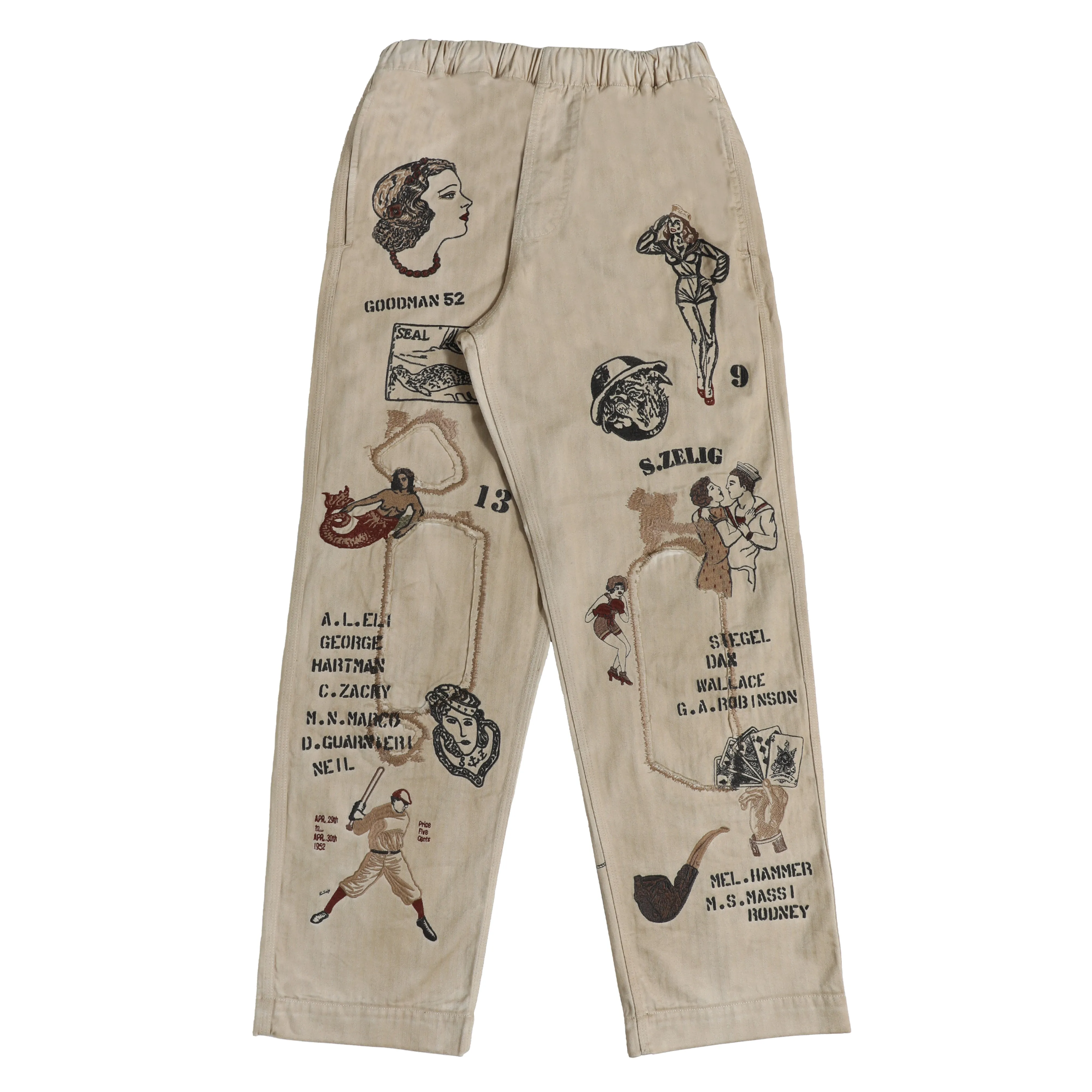 Duffle Pant - Faded Beige sold by Samuel Zelig