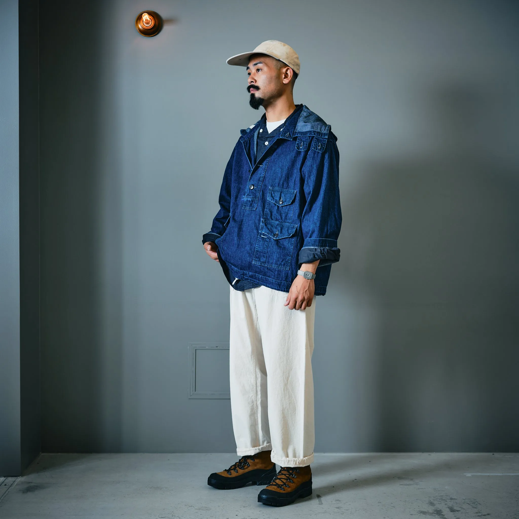 #3127-8DI Town & Country Parka : 8oz. Denim indigo deep wash sold by Post O'Alls product image thumbnail 2