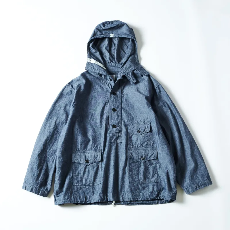 #3127-MC Town & Country Parka : medium weight chambray indigo sold by Post O'Alls