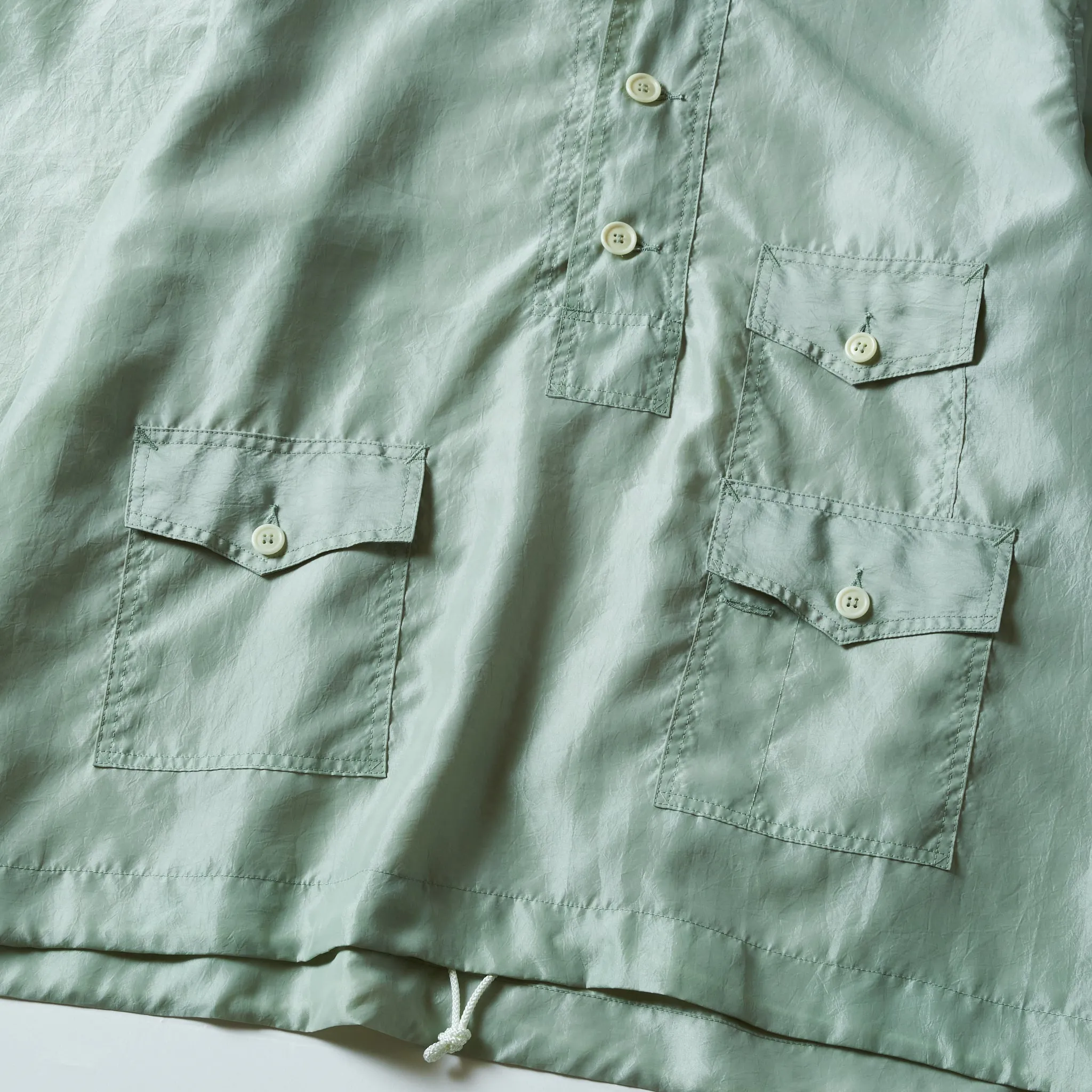 #3127-MTG Town & Country Parka : metallic taffeta green sold by Post O'Alls product image thumbnail 5