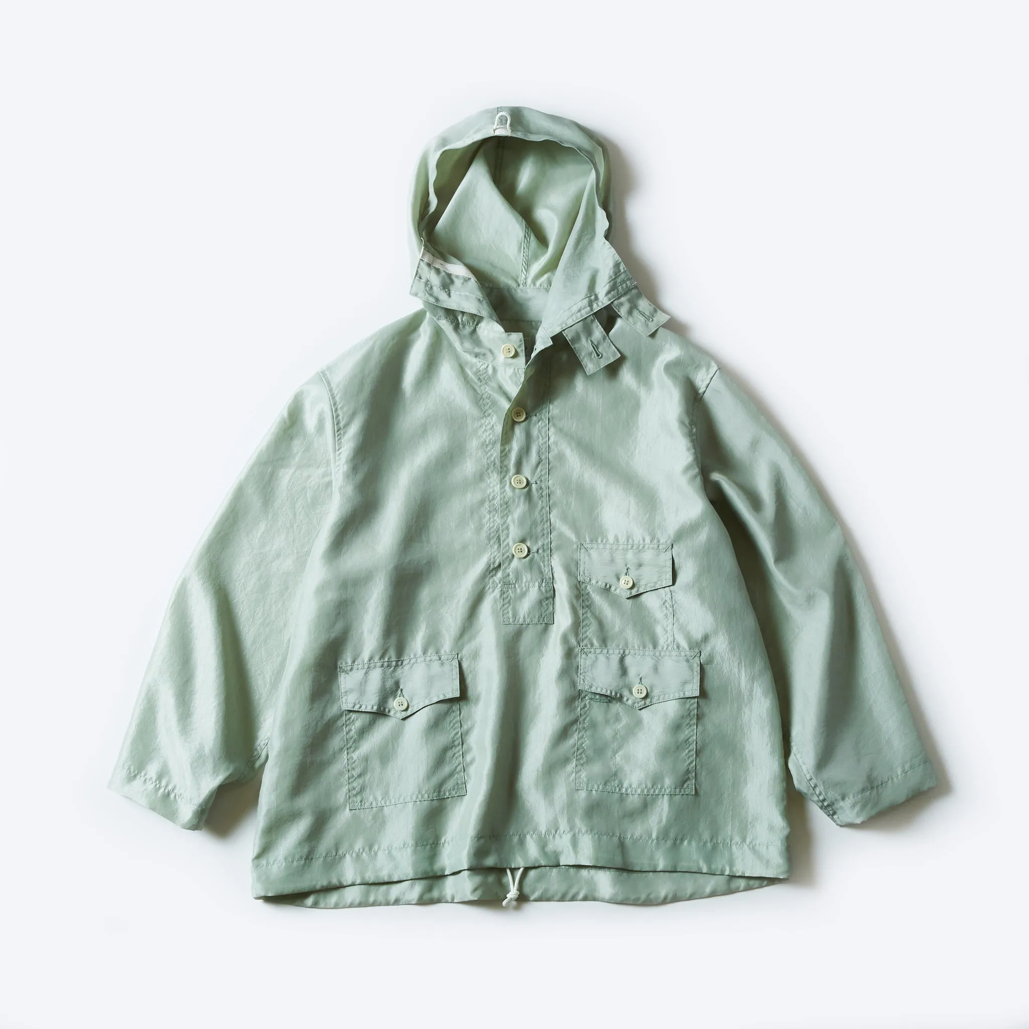 #3127-MTG Town & Country Parka : metallic taffeta green sold by Post O'Alls