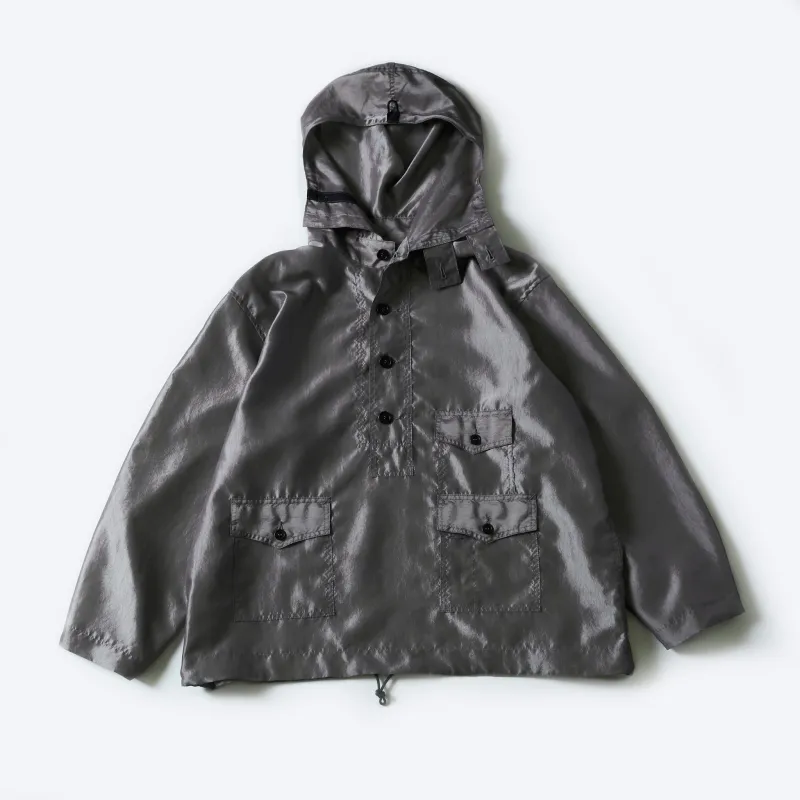 #3127-MTS Town & Country Parka : metallic taffeta silver grey sold by Post O'Alls