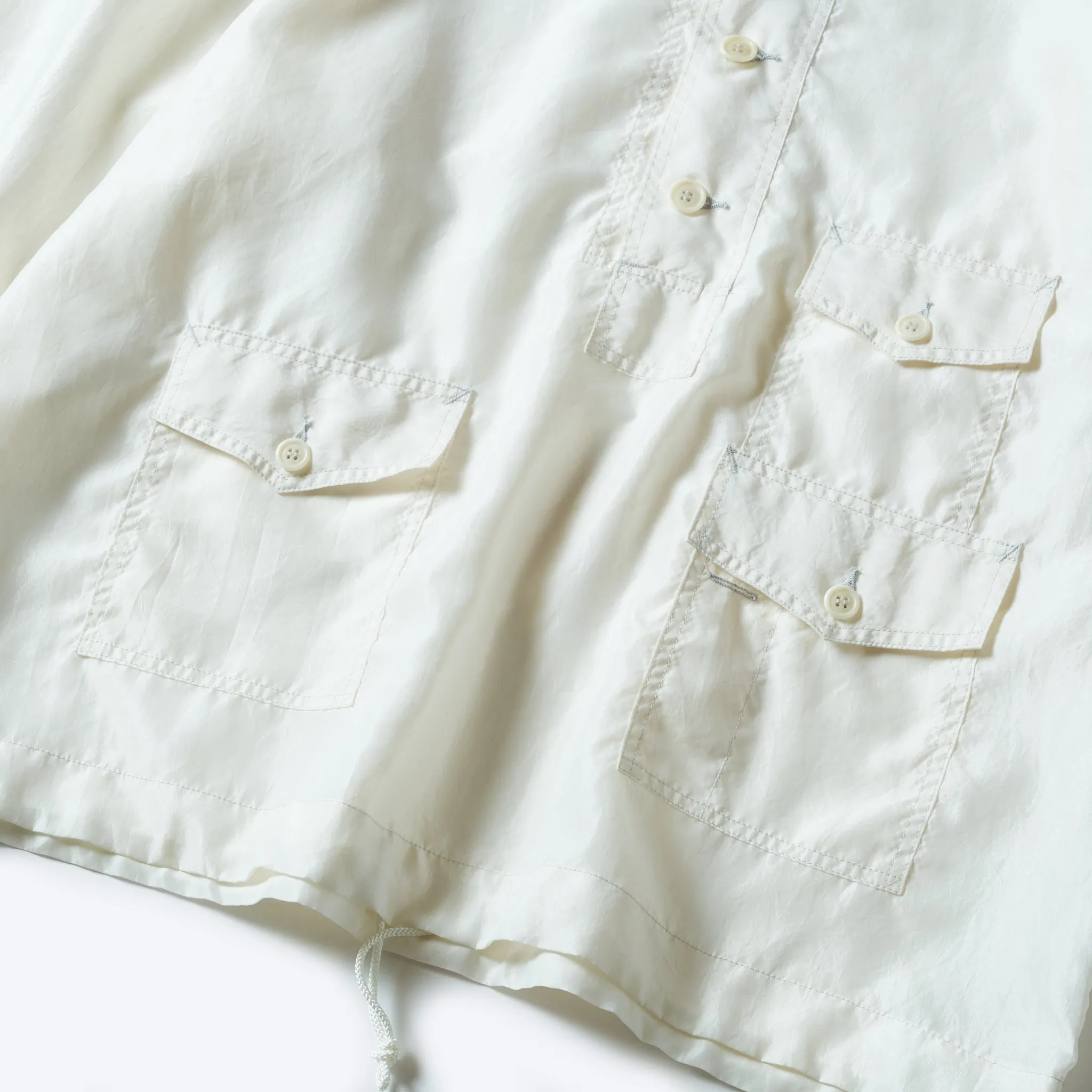 #3127-MTW Town & Country Parka : metallic taffeta white sold by Post O'Alls product image thumbnail 4