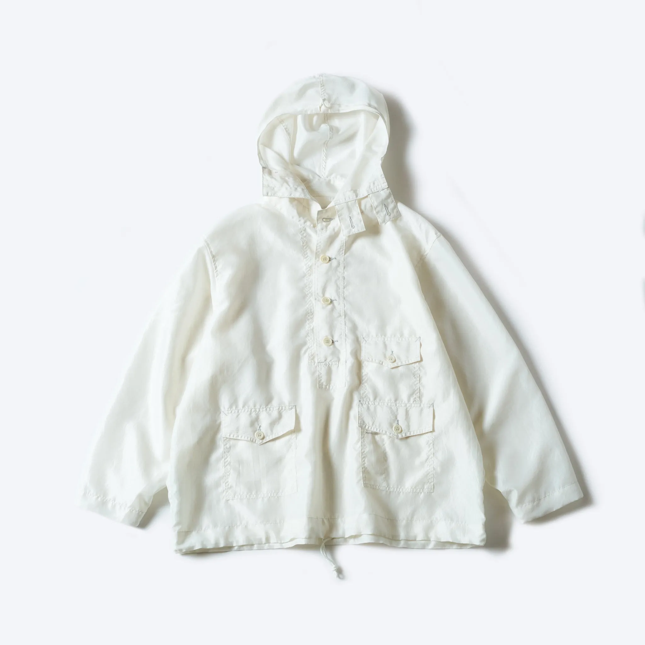 #3127-MTW Town & Country Parka : metallic taffeta white sold by Post O'Alls