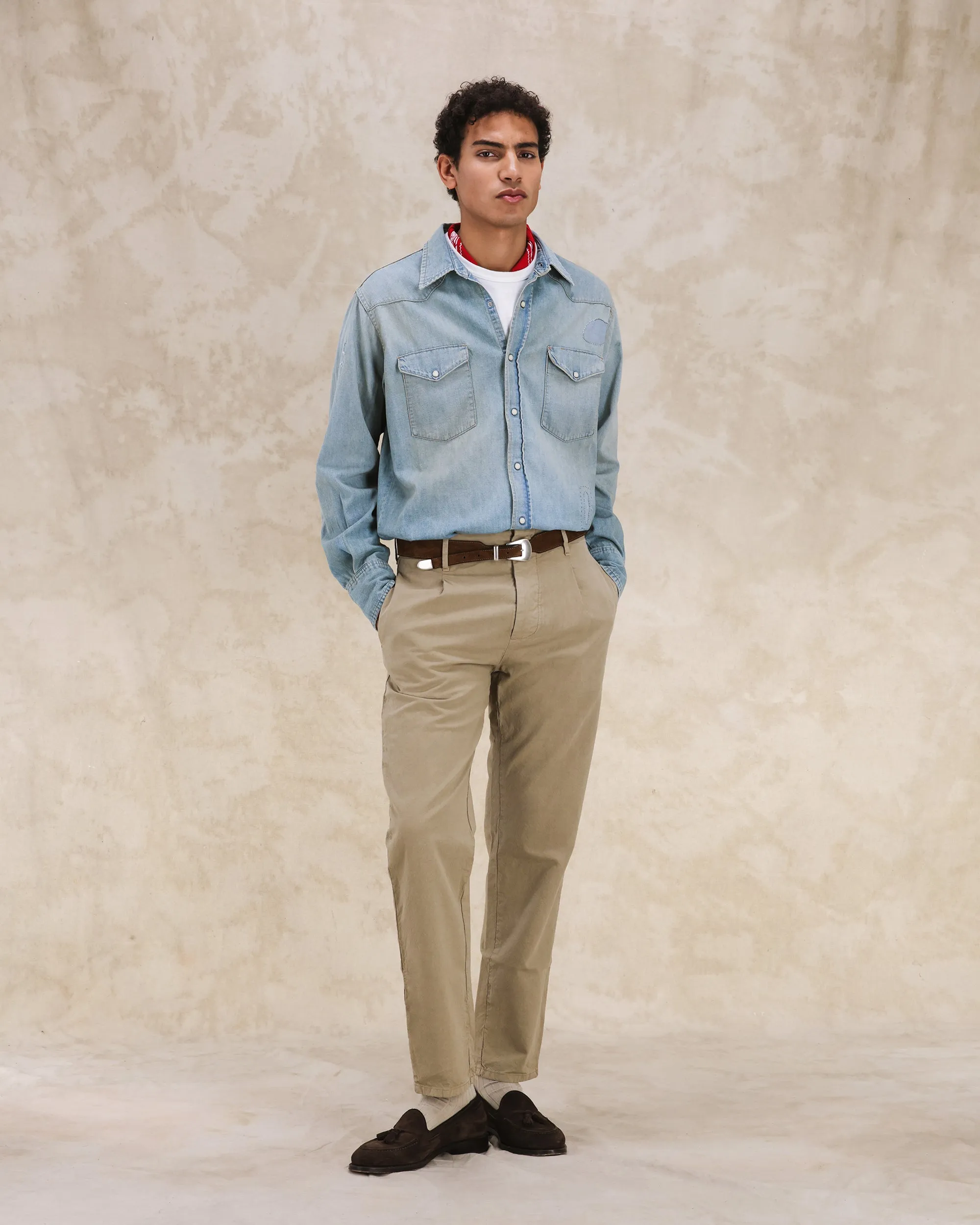 Jennyvint Camicia In Denim Custom Wash sold by Fortela product image thumbnail 5