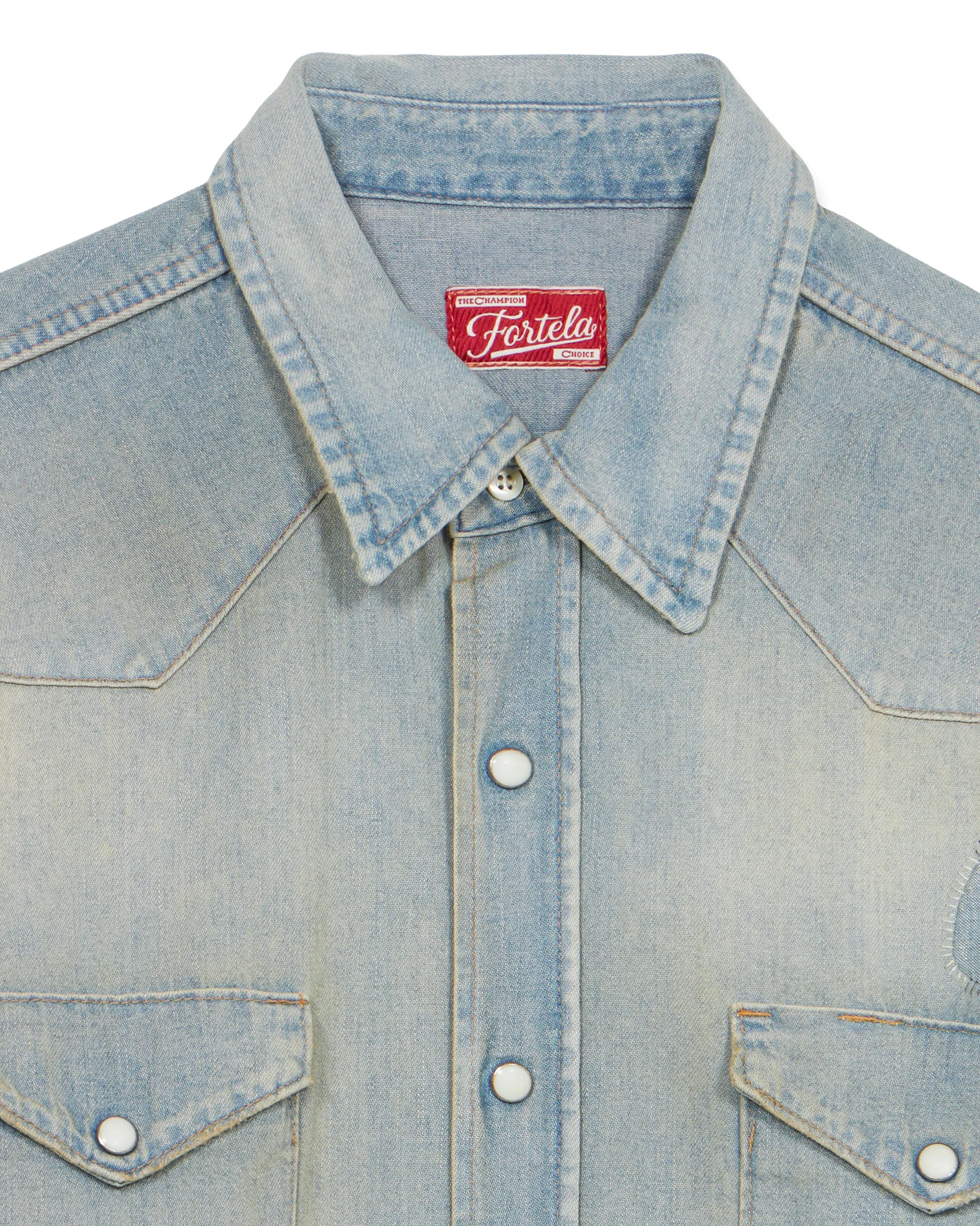 Jennyvint Camicia In Denim Custom Wash sold by Fortela product image thumbnail 2