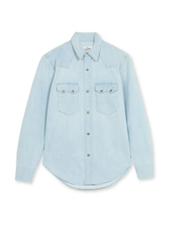 Elpaso Camicia Texana Bleach Wash made by Fortela