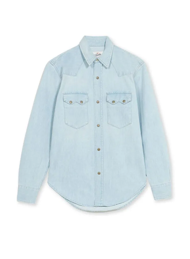 Elpaso Camicia Texana Bleach Wash sold by Fortela