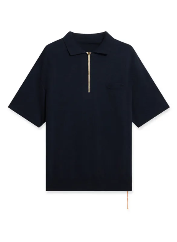 Laight Polo Manica Corta Zip 3/4 made by Fortela