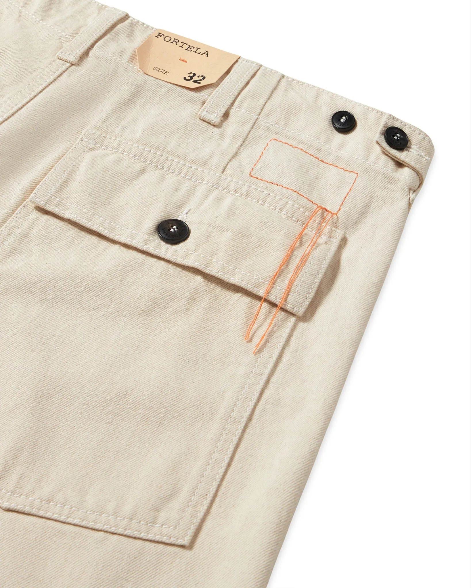 Newfatigue Japan Denim Cimosato Ecru' sold by Fortela product image thumbnail 4