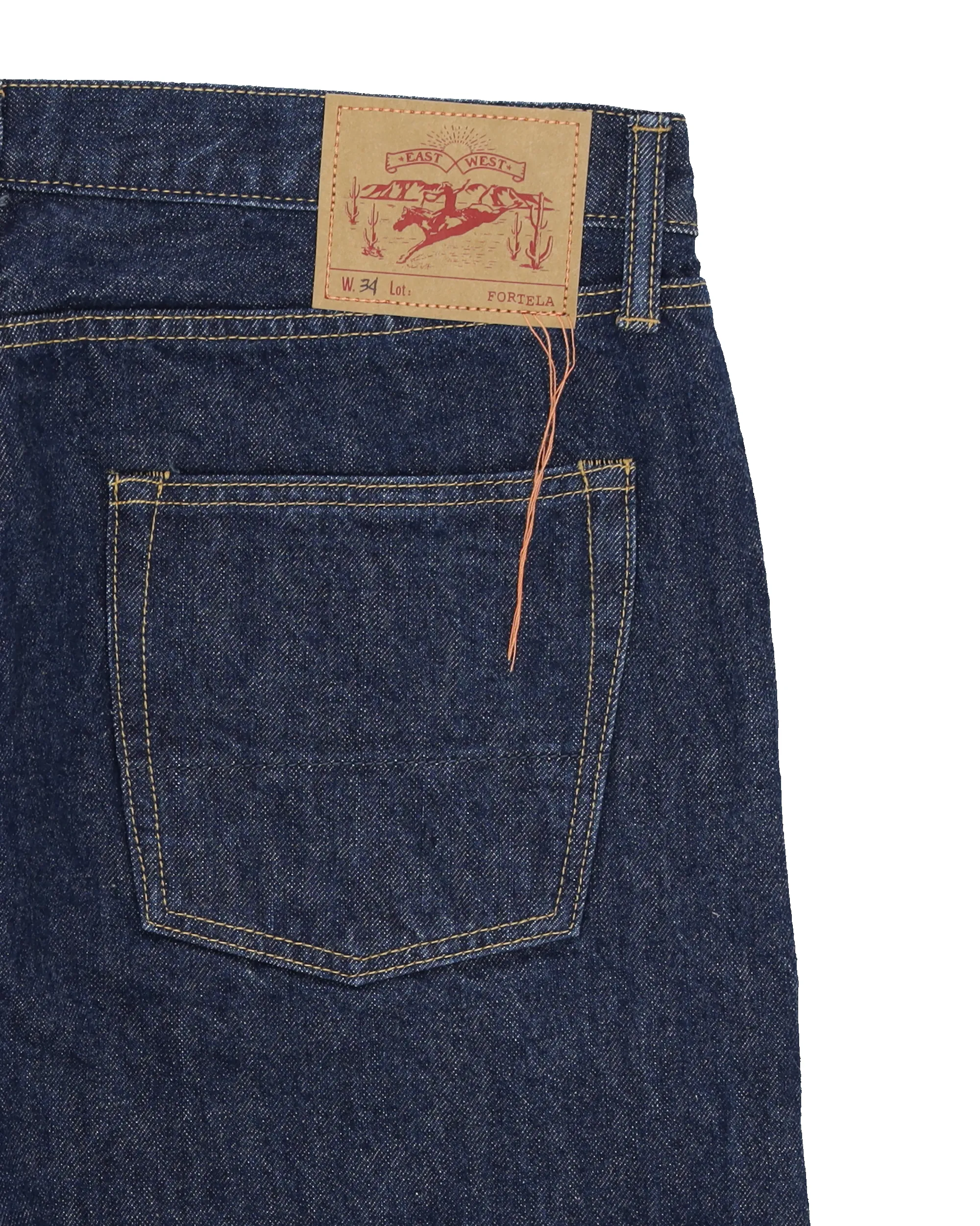 JohnJap Japan Denim Cimosato 5 Tasche Regular Fit Indigo Rinse sold by Fortela product image thumbnail 4