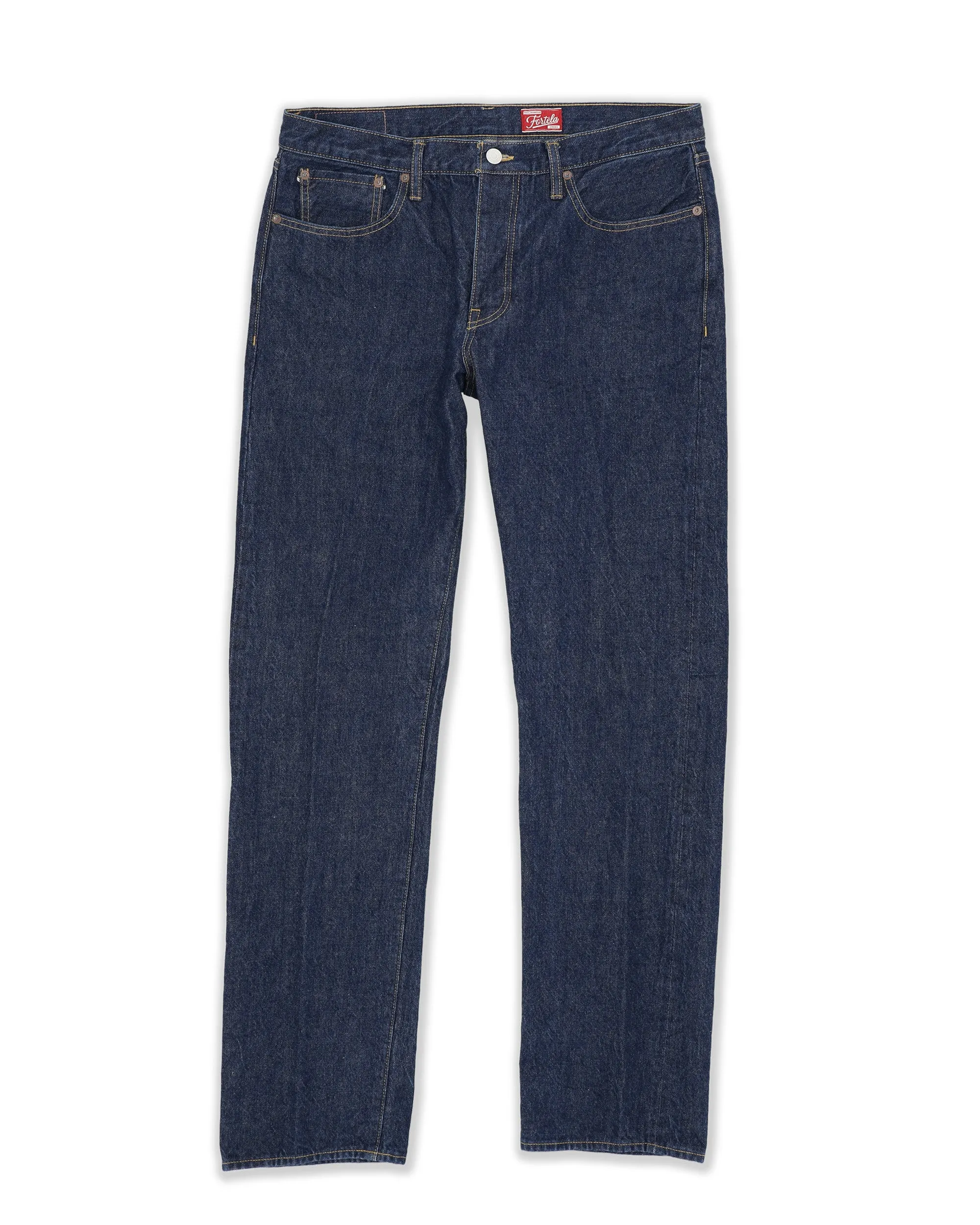 JohnJap Japan Denim Cimosato 5 Tasche Regular Fit Indigo Rinse sold by Fortela