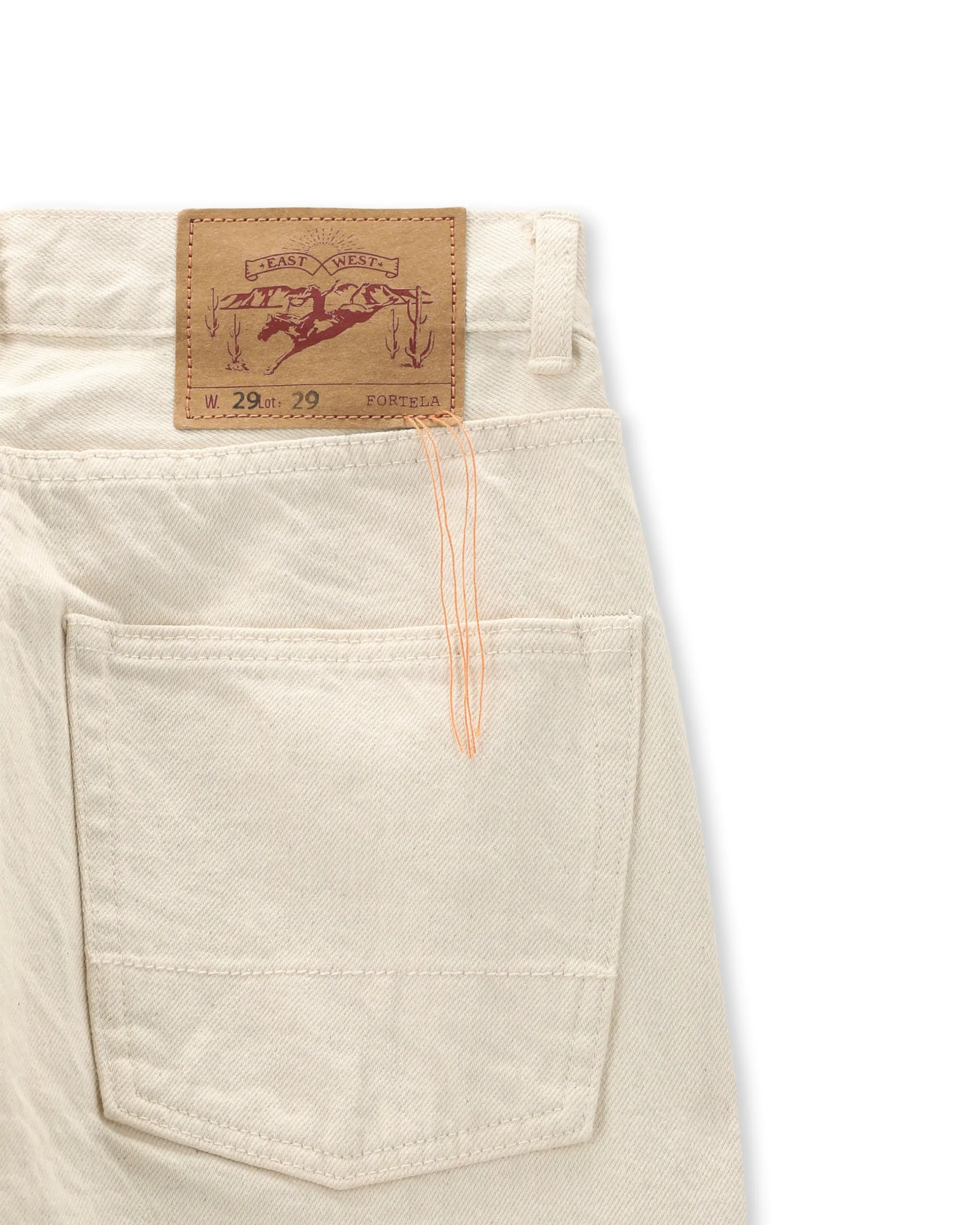 JohnJap Japan Denim Cimosato 5 Tasche Regular Fit Ecru' sold by Fortela product image thumbnail 4