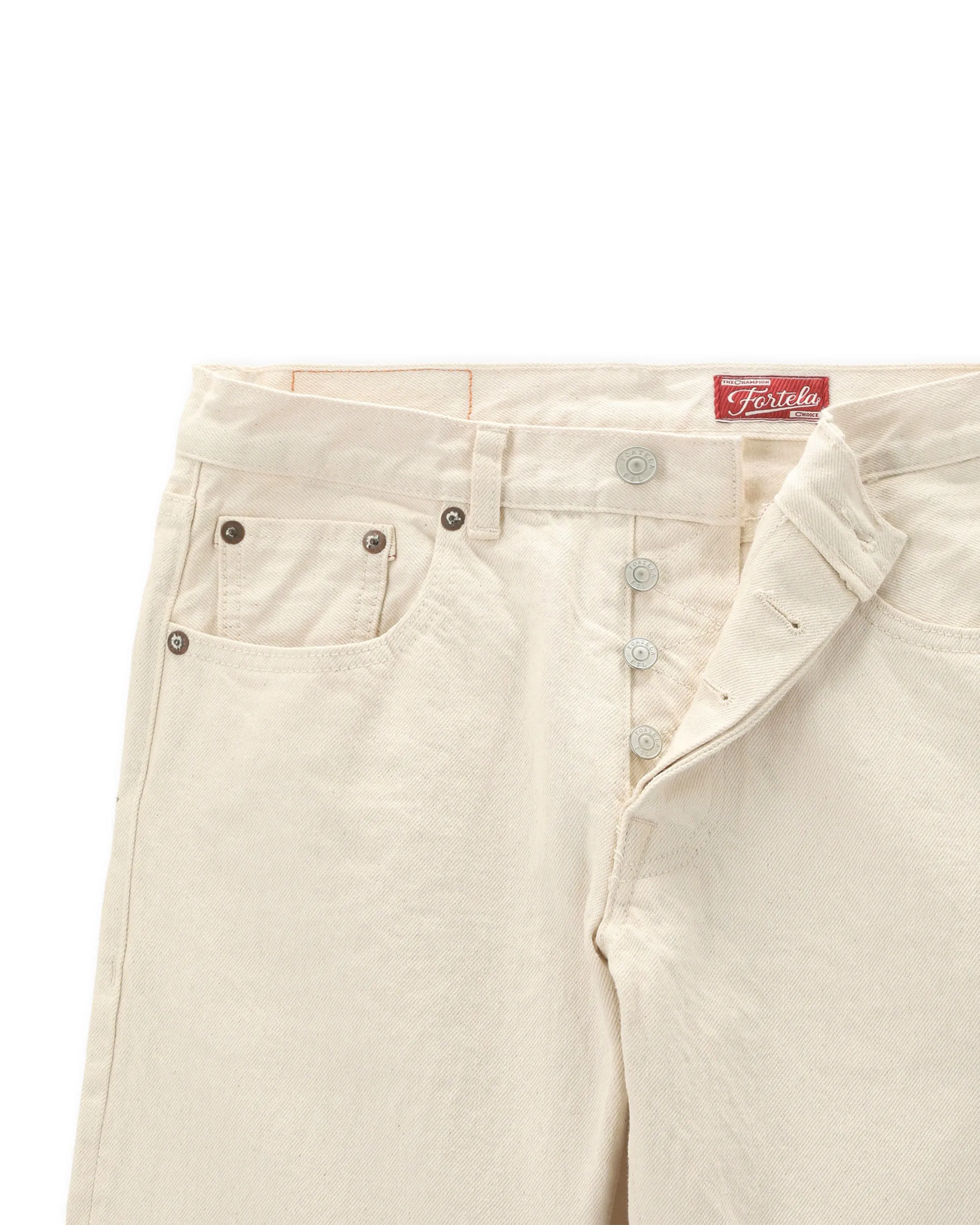 JohnJap Japan Denim Cimosato 5 Tasche Regular Fit Ecru' sold by Fortela product image thumbnail 3