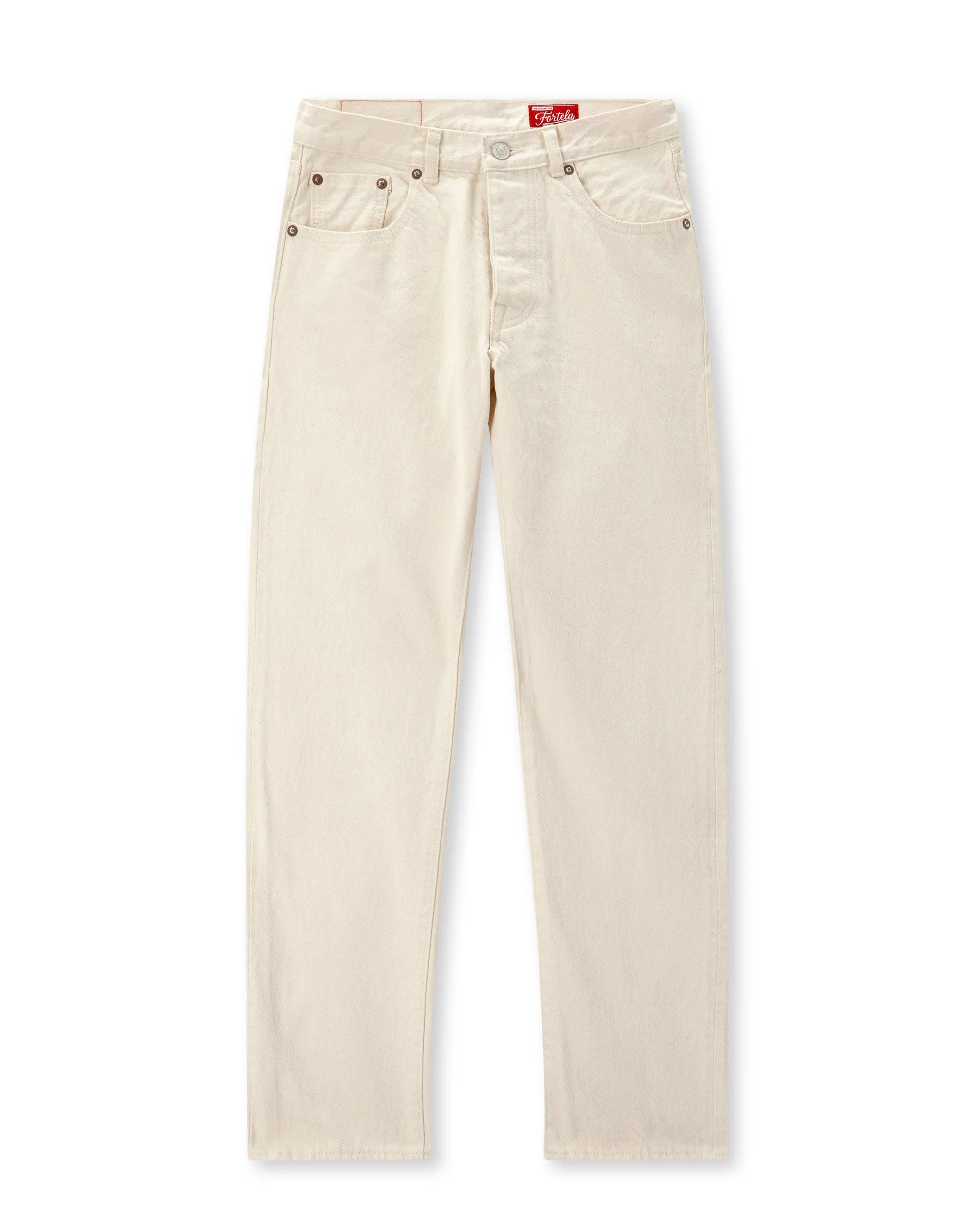 JohnJap Japan Denim Cimosato 5 Tasche Regular Fit Ecru' sold by Fortela