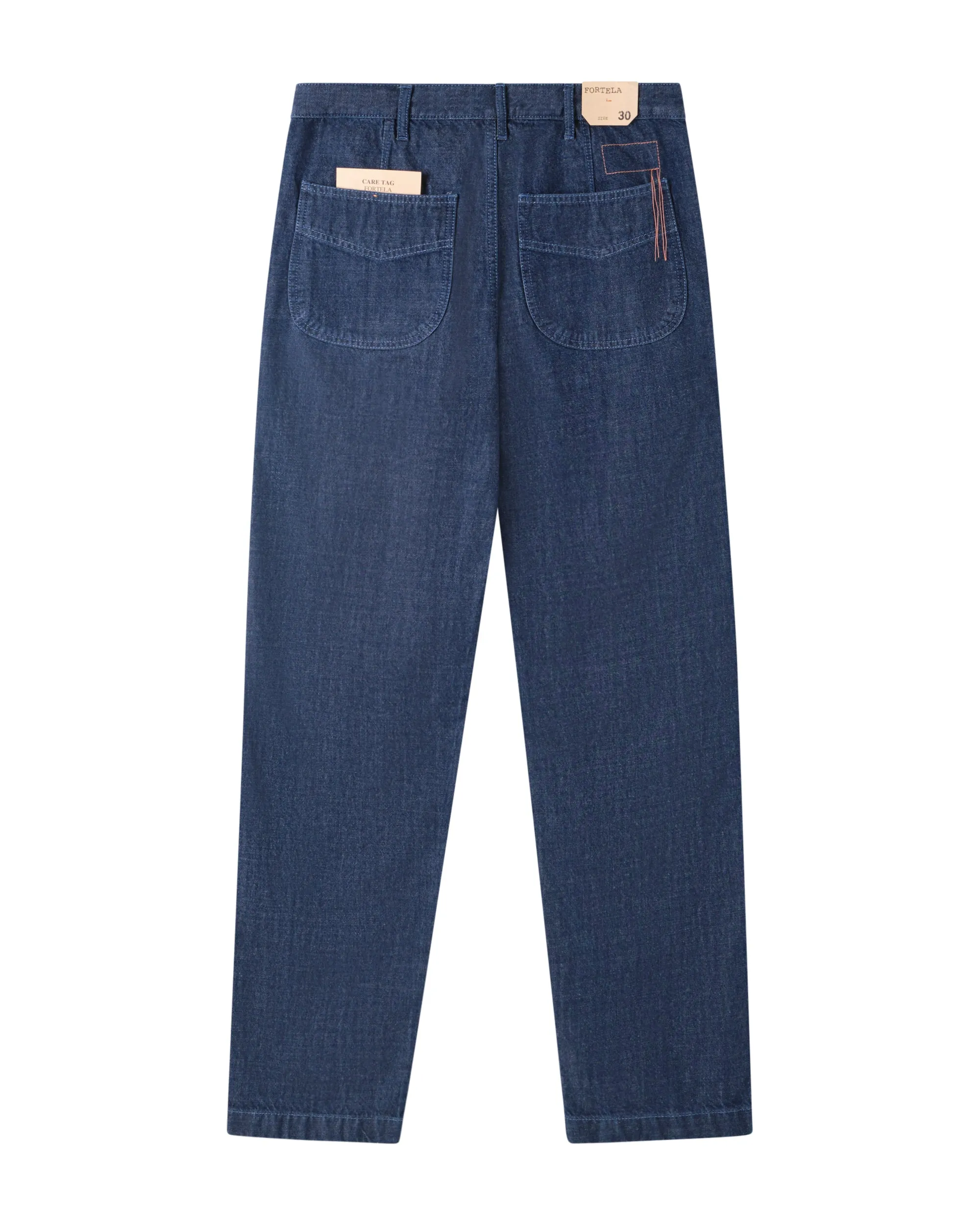 Jerom Pantaloni in Denim Indigo Rinse sold by Fortela product image thumbnail 2