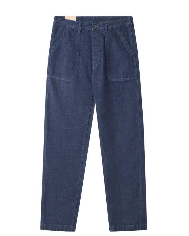 Jerom Pantaloni in Denim Indigo Rinse made by Fortela