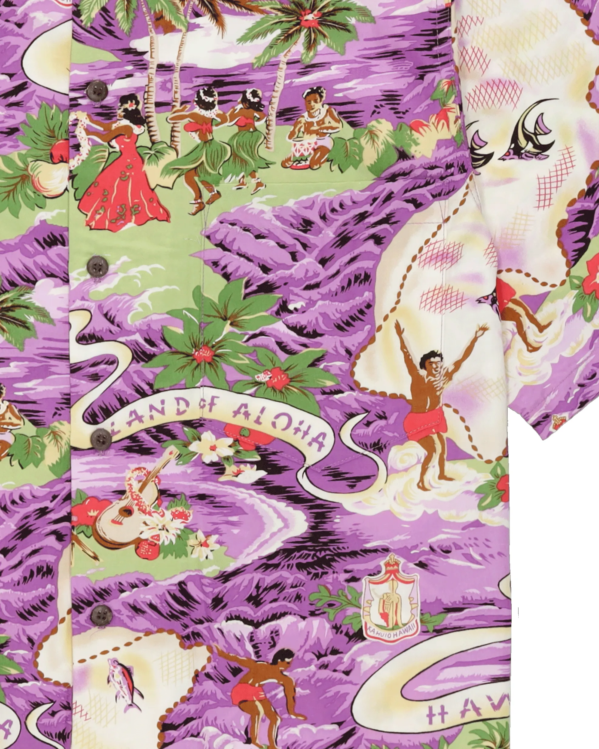 Landofaloha Camicia Con Stampa in Cotone a Maniche Corte sold by Fortela product image thumbnail 4