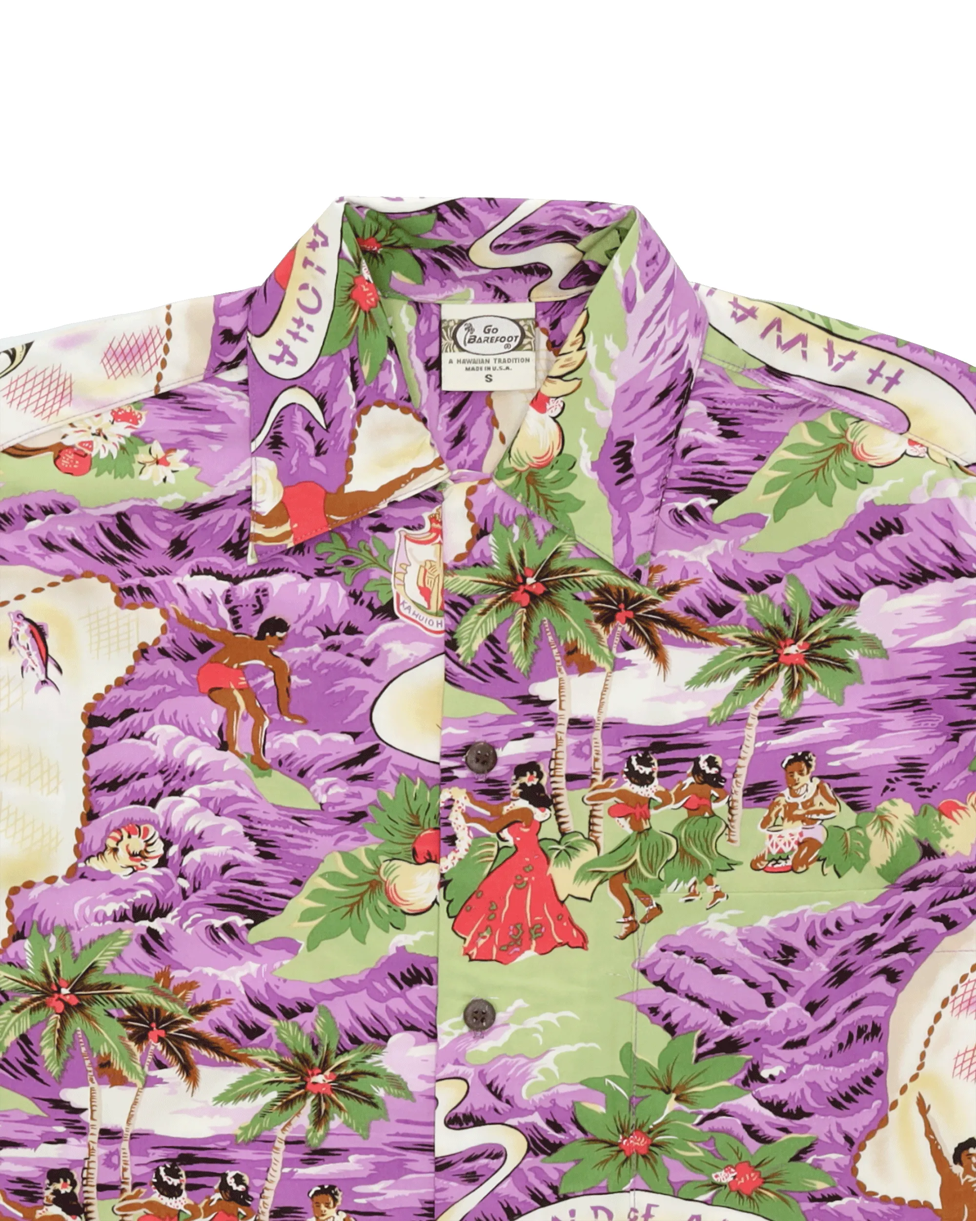 Landofaloha Camicia Con Stampa in Cotone a Maniche Corte sold by Fortela product image thumbnail 3