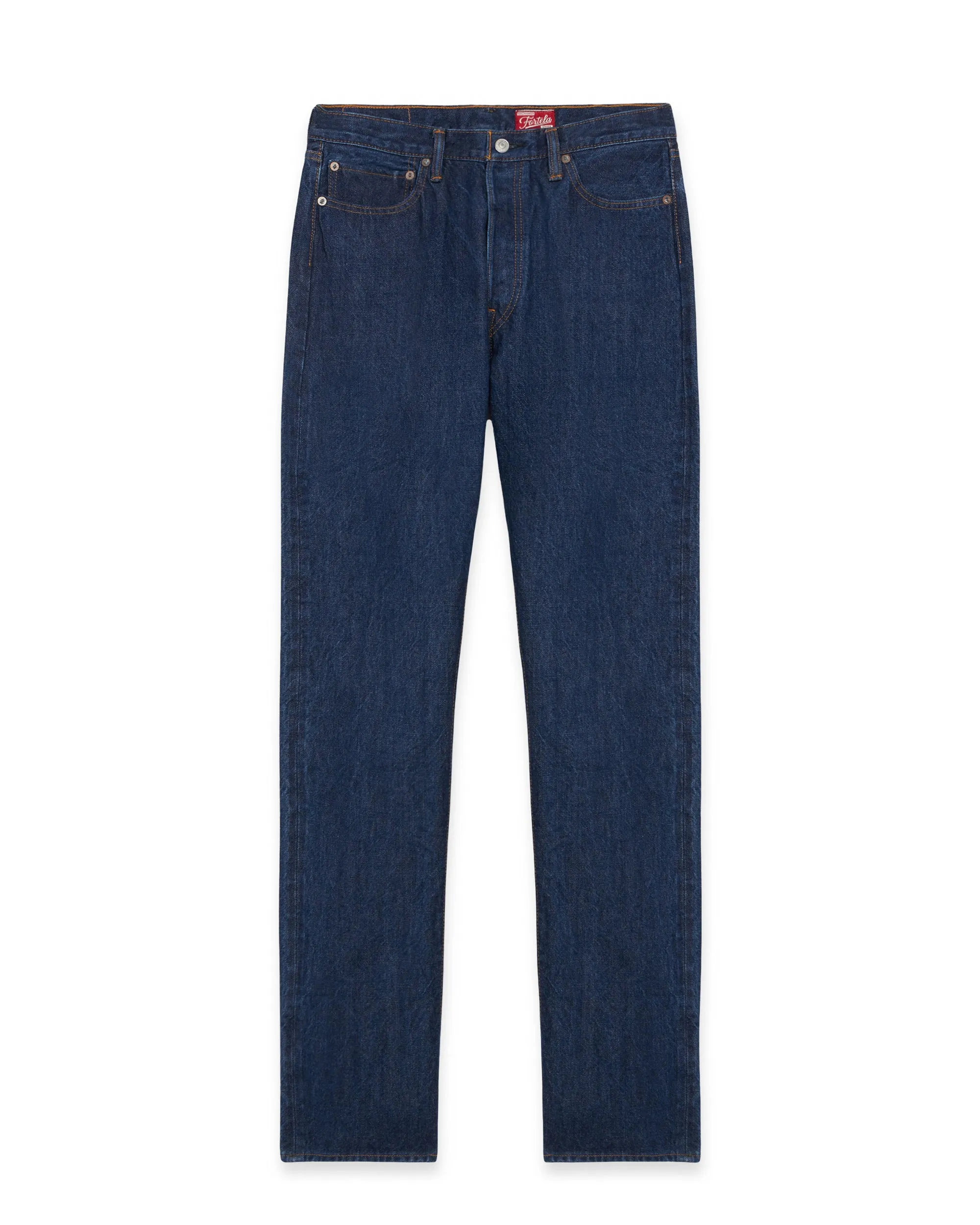 992 Johnny Japan Denim Cimosato Rinse Wash 5 Tasche a Vita Alta sold by Fortela