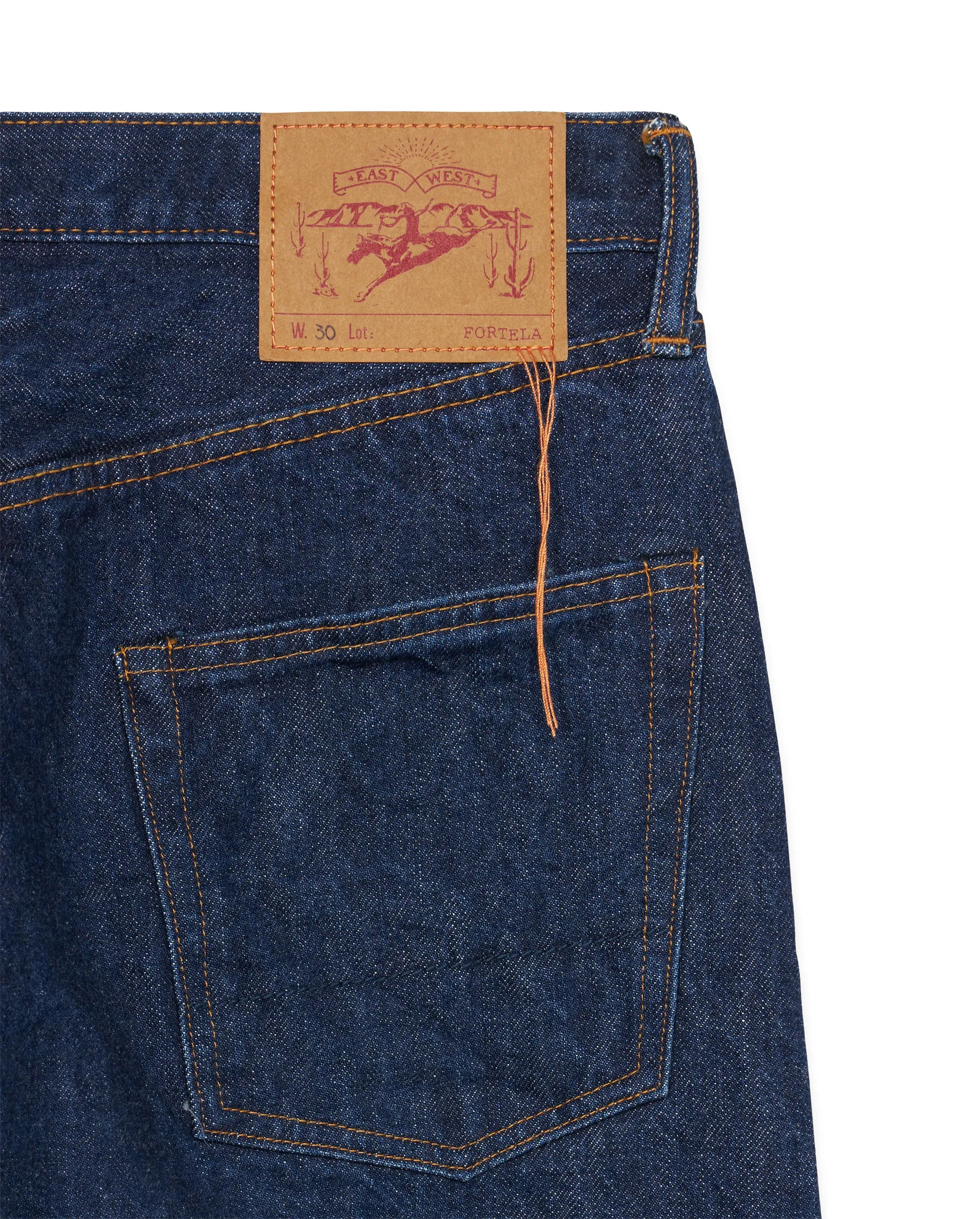 992 Johnny Japan Denim Cimosato Rinse Wash 5 Tasche a Vita Alta sold by Fortela product image thumbnail 4