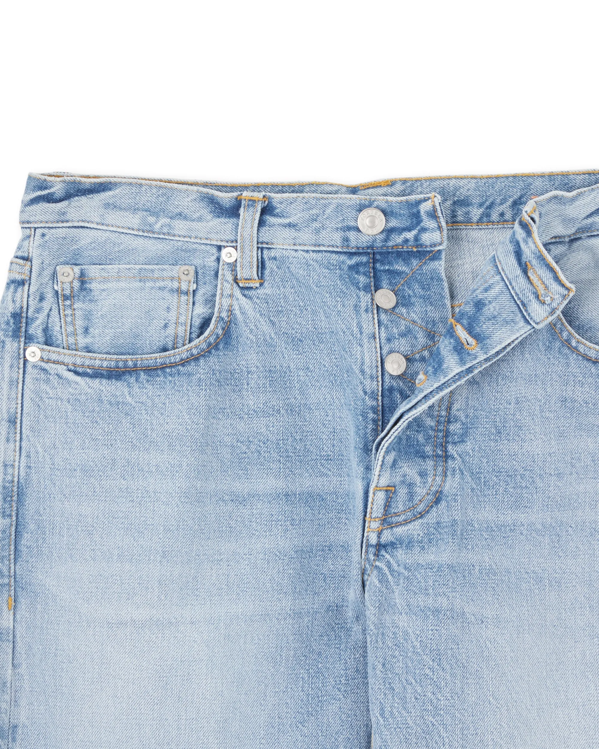 965 John Japan Denim Cimosato 5 Tasche Regular Fit Bleach Wash sold by Fortela product image thumbnail 3