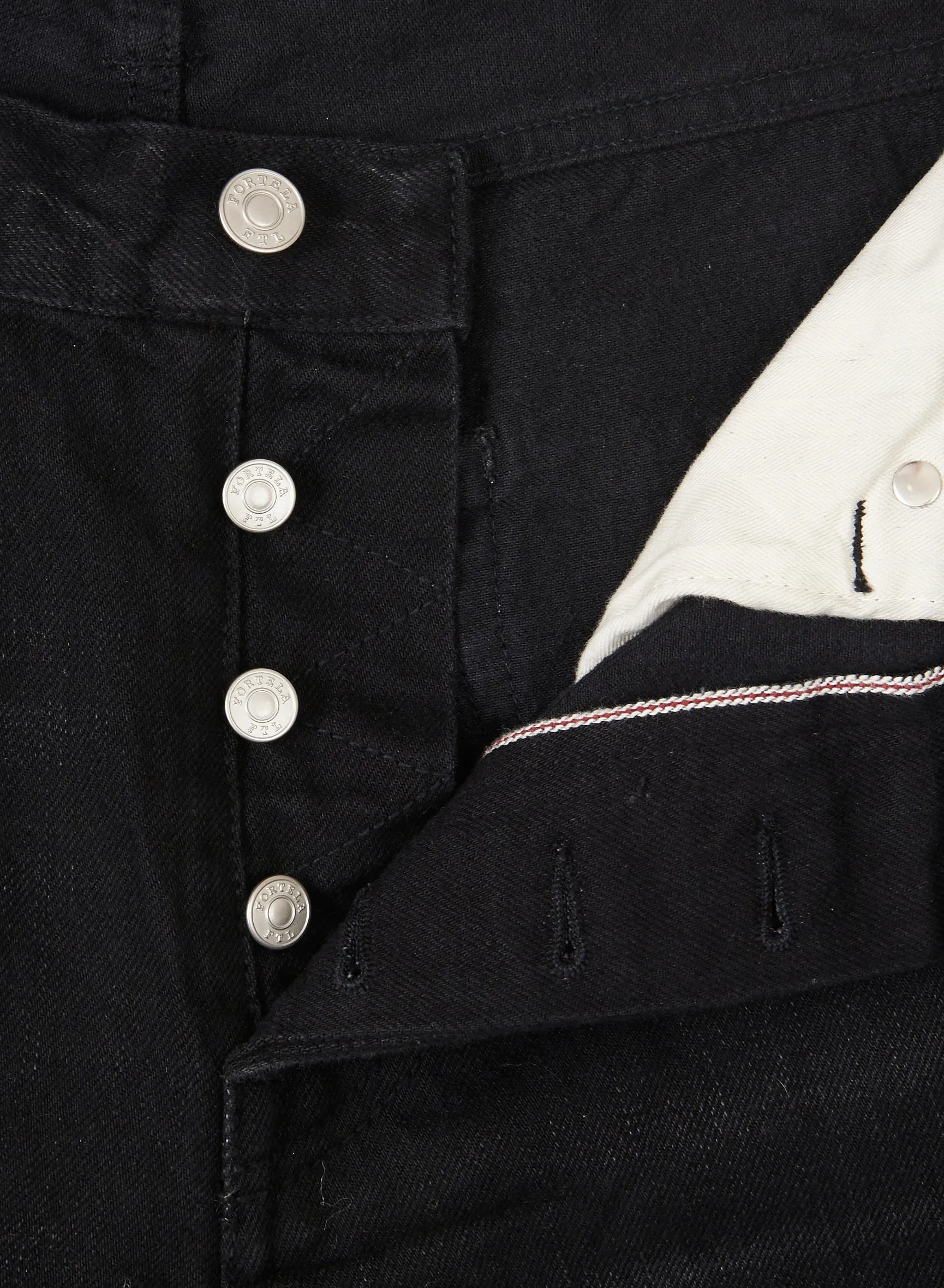 965 John Japan Denim Cimosato 5 Tasche Regular Fit Black sold by Fortela product image thumbnail 5