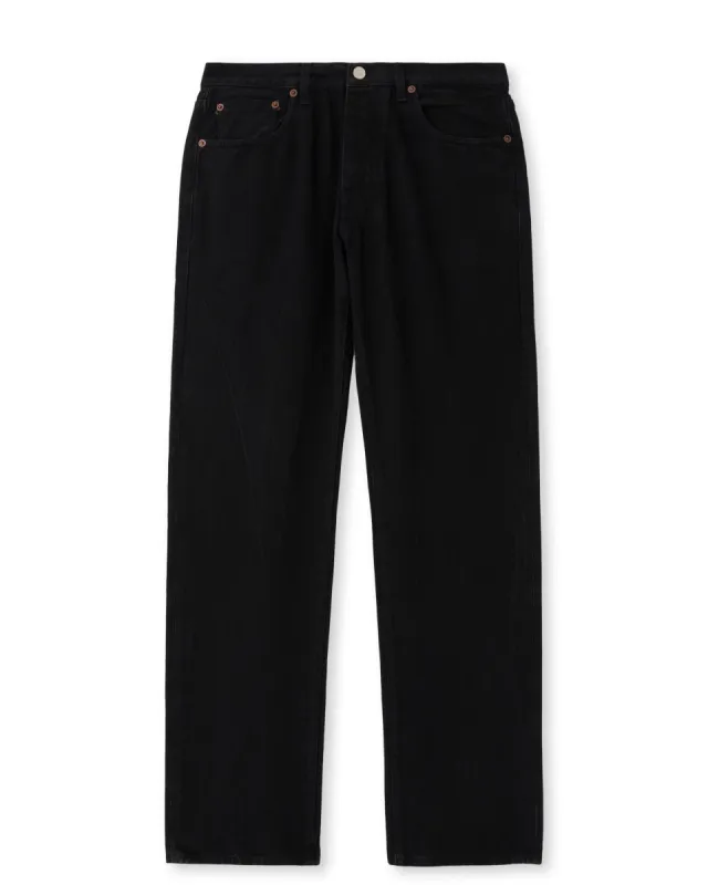 965 John Japan Denim Cimosato 5 Tasche Regular Fit Black made by Fortela