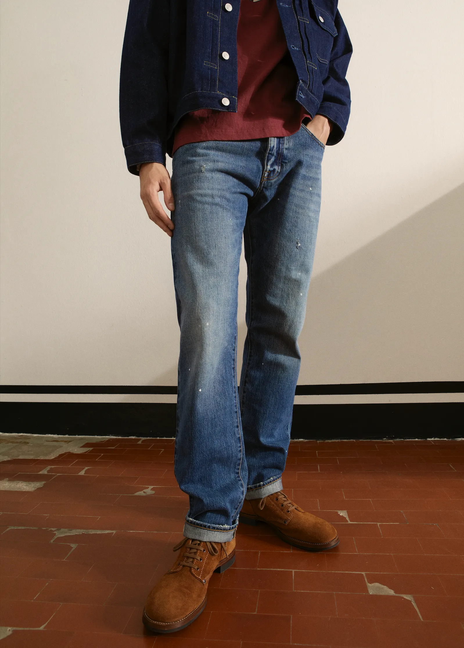 965 John Japan Denim Cimosato 5 Tasche Regular Fit Custom Wash sold by Fortela product image thumbnail 5