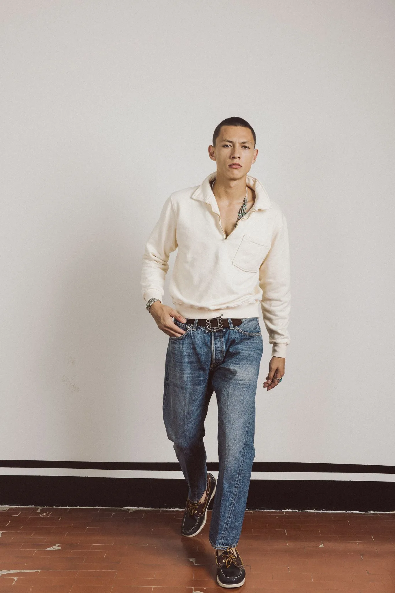 912 Johnd Japan Denim Cimosato 5 Tasche Regular Fit Stone Wash sold by Fortela product image thumbnail 5