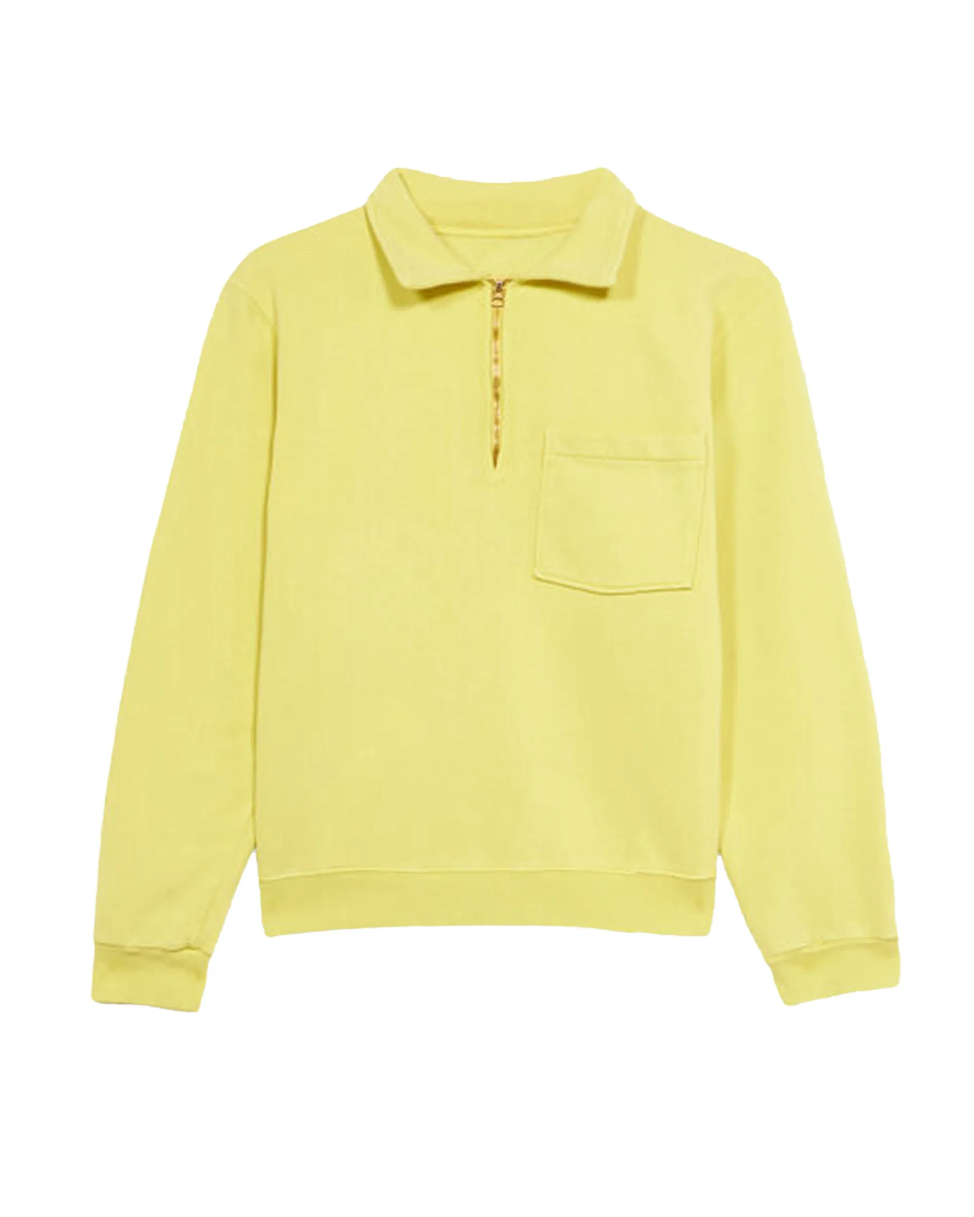 Yale Felpa In Cotone Felpato Con Colletto E Zip sold by Fortela