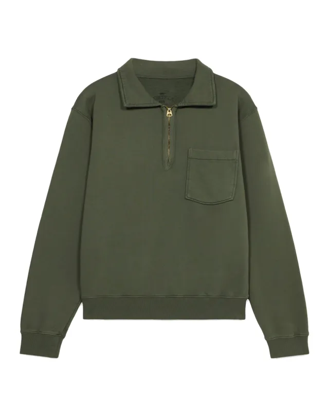 Yale Felpa In Jersey Felpato Con Colletto E Zip sold by Fortela