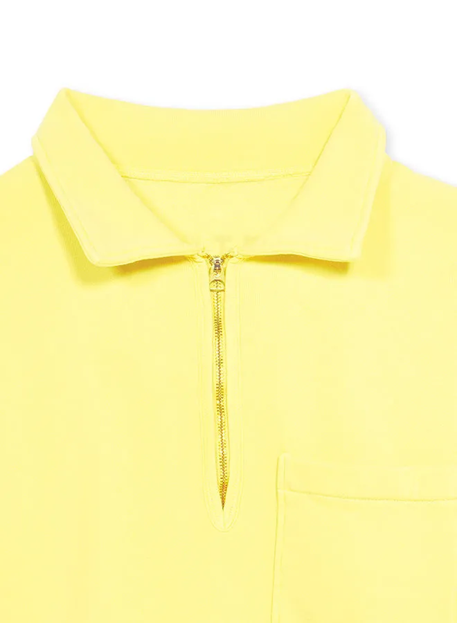 Yale Felpa In Jersey Felpato Con Colletto E Zip sold by Fortela product image thumbnail 3