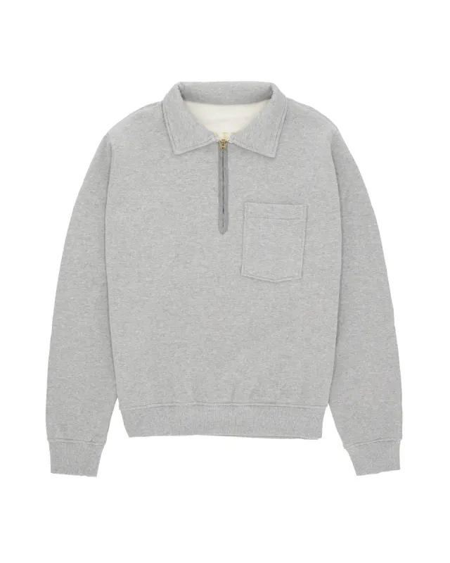 Yale Felpa In Cotone Felpato Con Colletto E Zip sold by Fortela