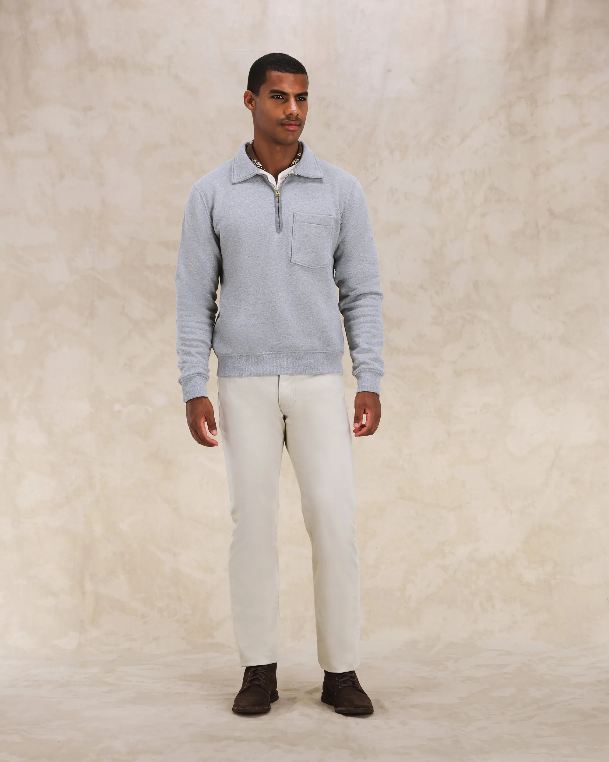 Yale Felpa In Jersey Felpato Con Colletto E Zip sold by Fortela product image thumbnail 5