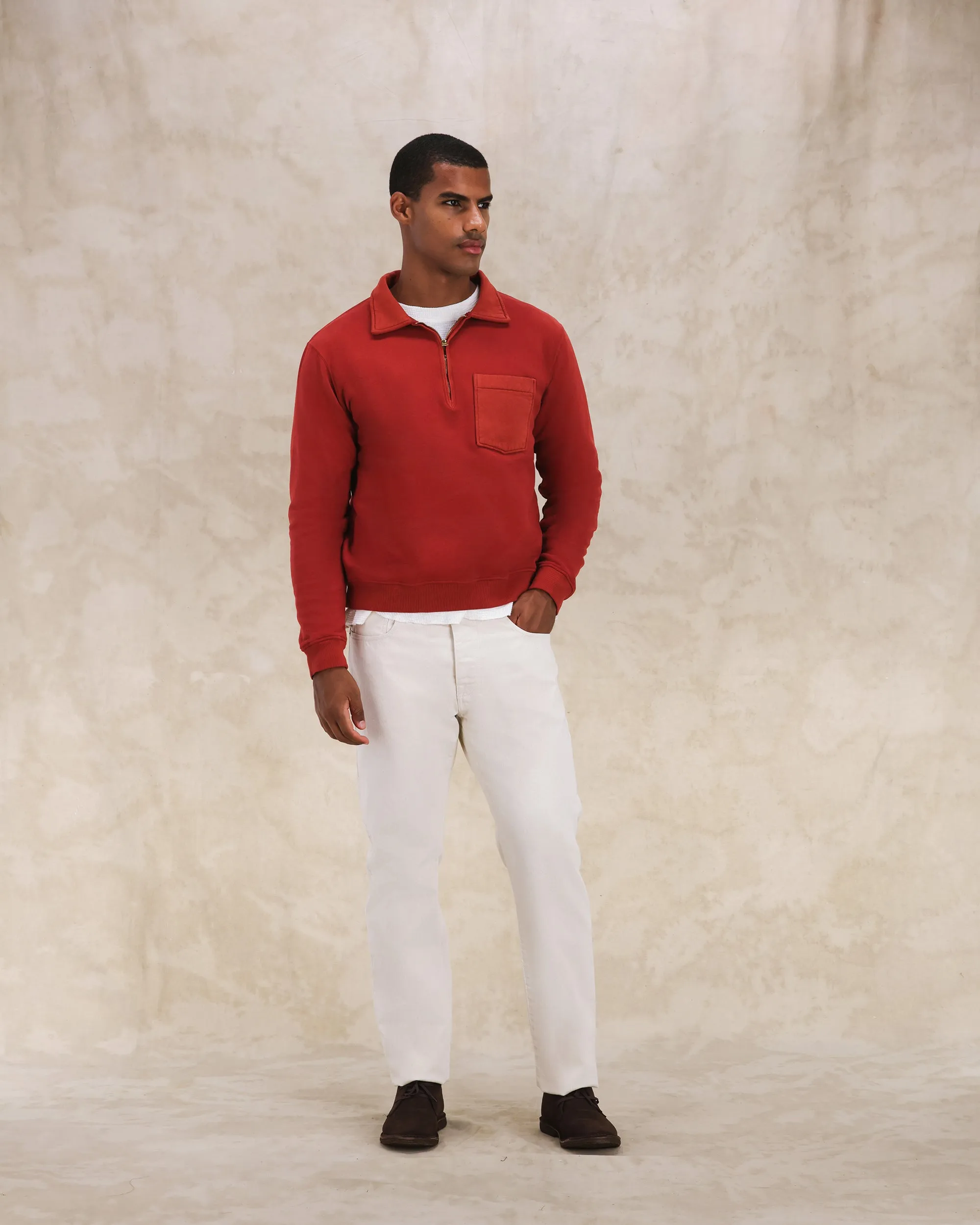 Yale Felpa In Cotone Felpato Con Colletto E Zip sold by Fortela product image thumbnail 5