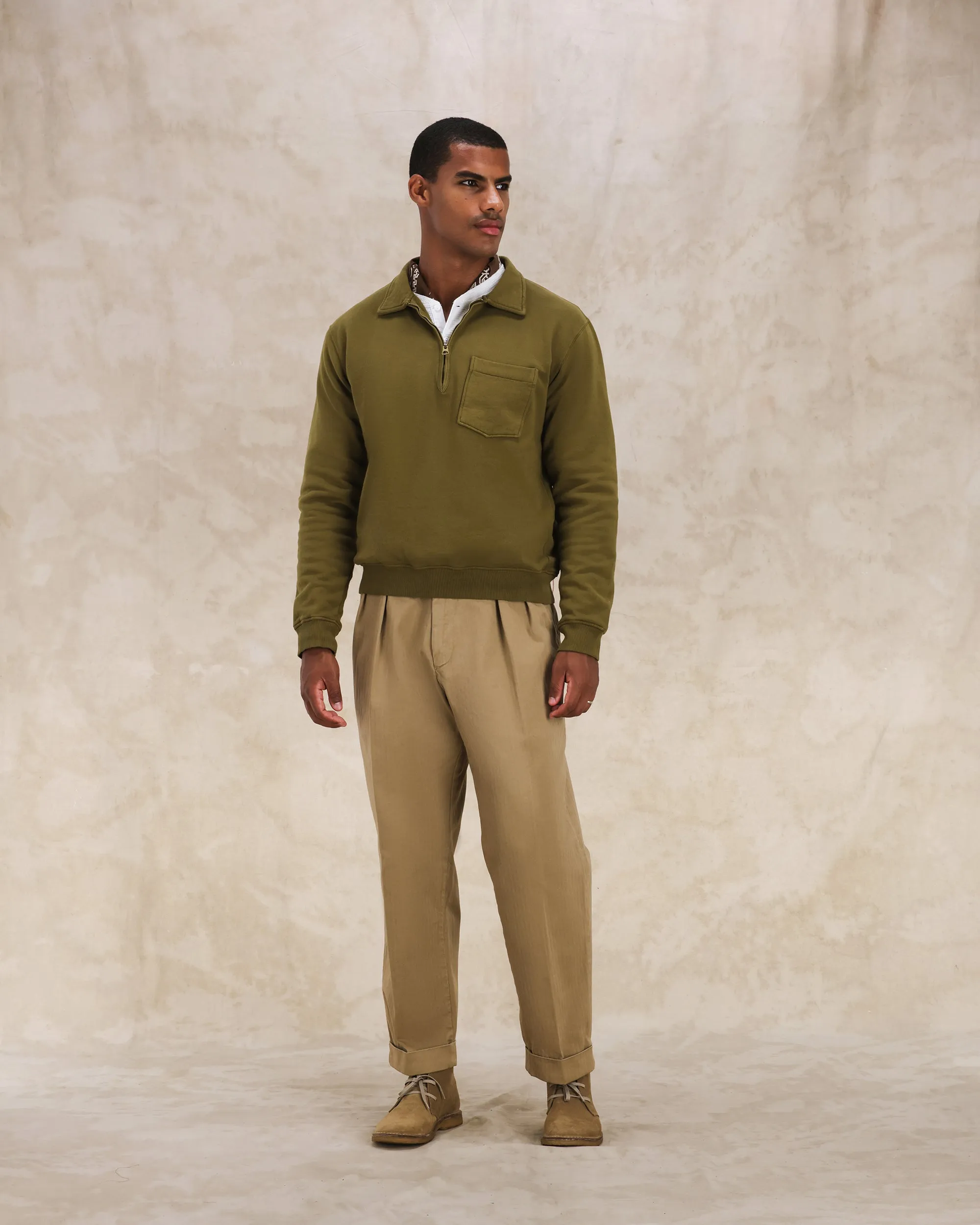 Yale Felpa In Jersey Felpato Con Colletto E Zip sold by Fortela product image thumbnail 5