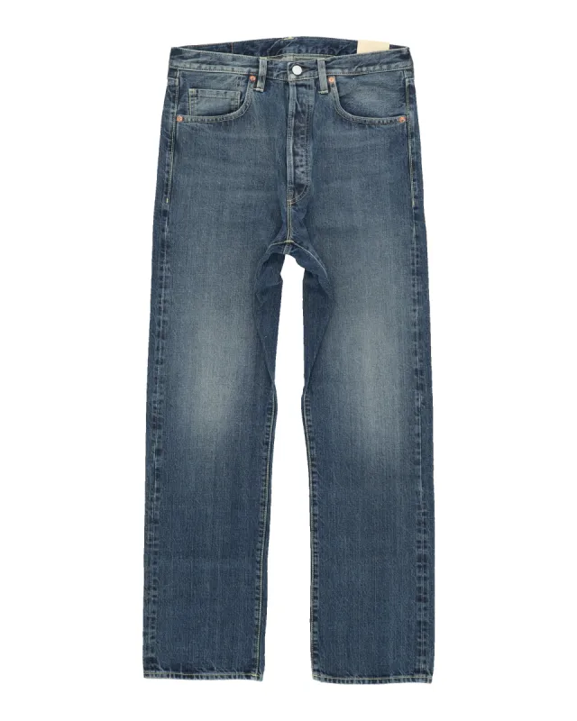 Unclejohn Japan Denim Cimosato Tasche a Vita Alta Custom Wash sold by Fortela