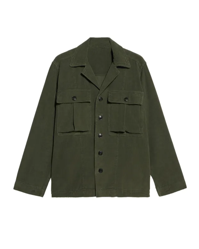 Solomon Overshirt In Velluto A Coste sold by Fortela
