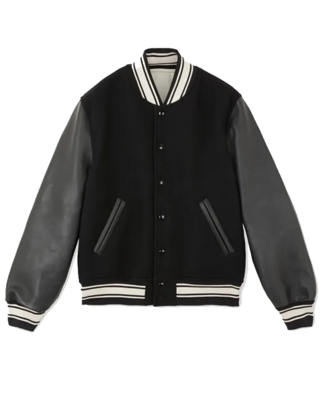 Oxford Bomber In Lana e Pelle made by Fortela