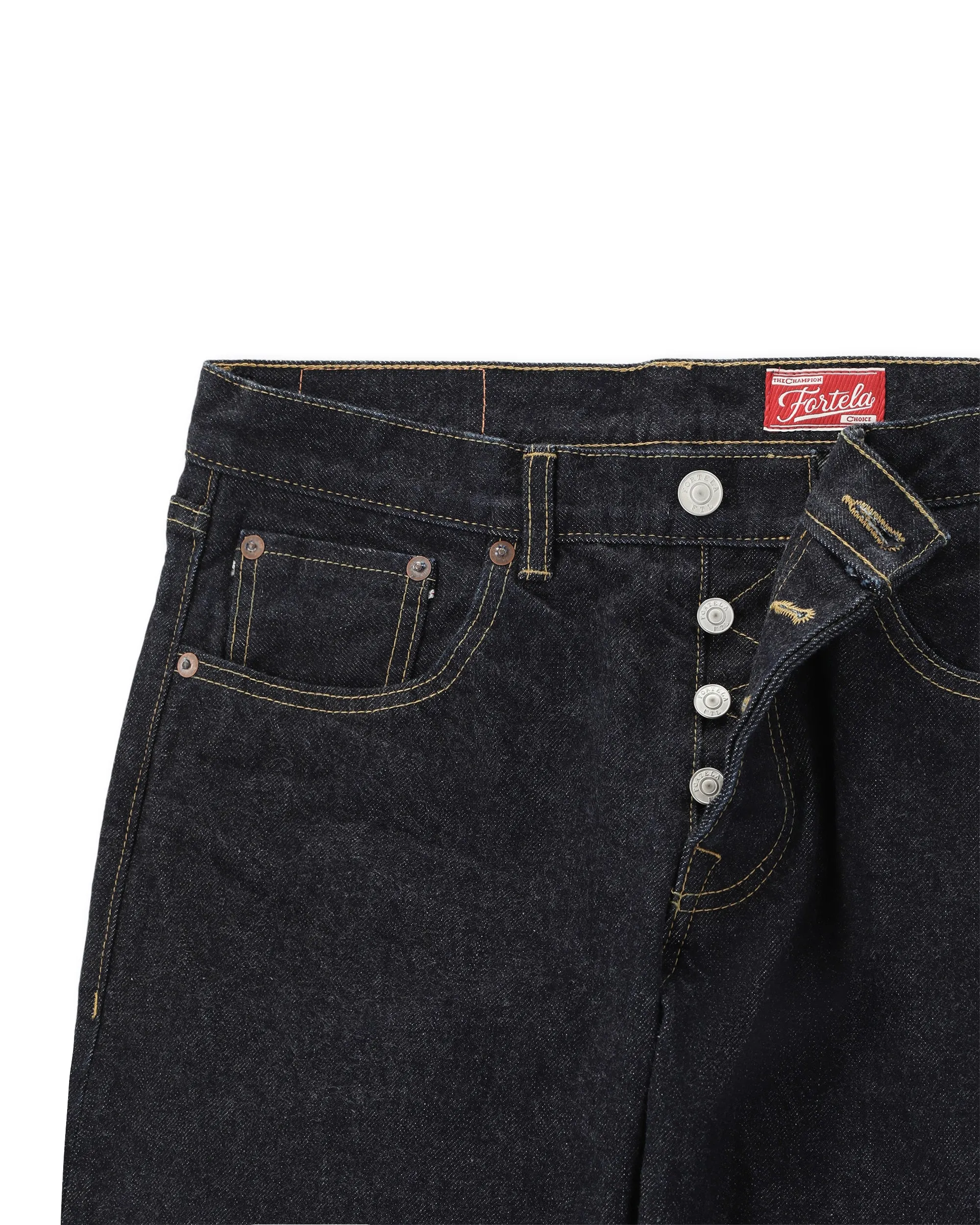 JohnJap Japan Denim Cimosato 5 Tasche Regular Fit Indigo Rinse sold by Fortela product image thumbnail 3