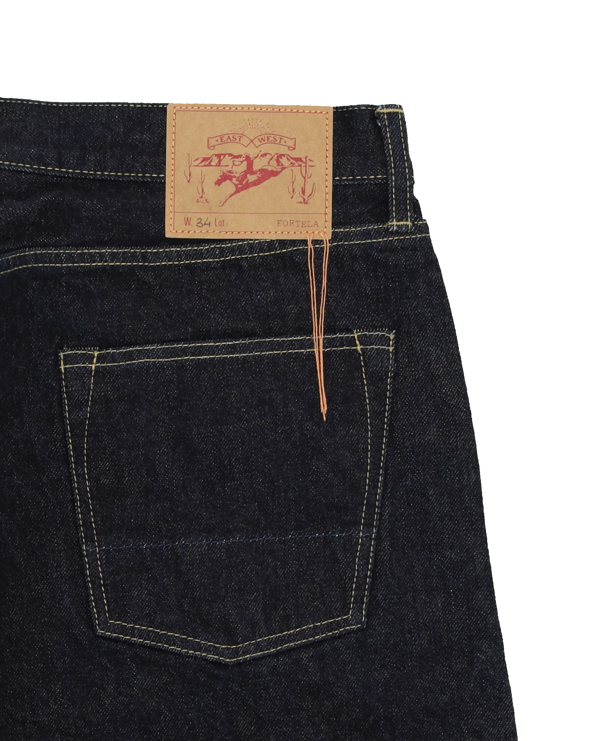 JohnJap Japan Denim Cimosato 5 Tasche Regular Fit Indigo Rinse sold by Fortela product image thumbnail 4